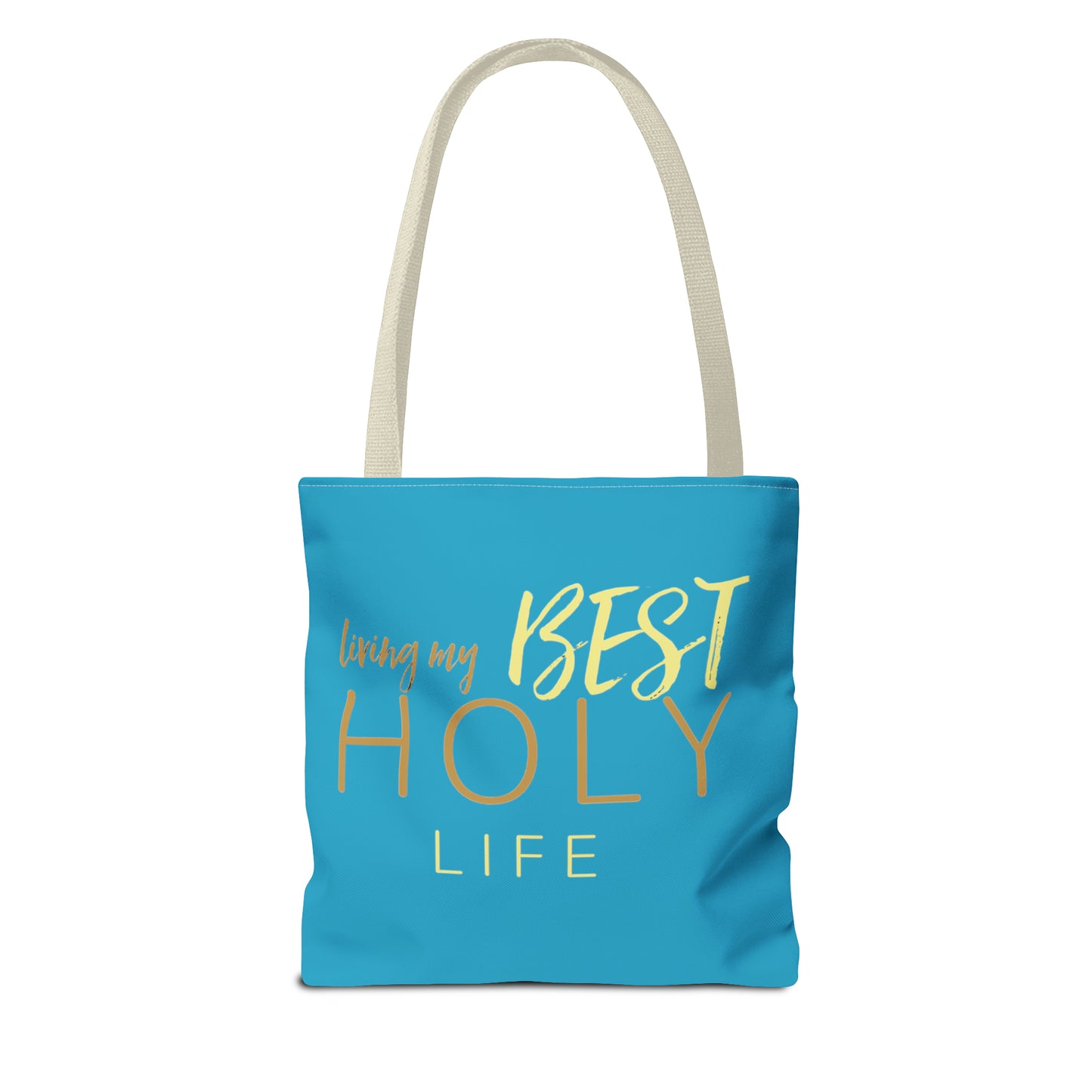 Collection A: “HOLYlife” Blue Tote Bag