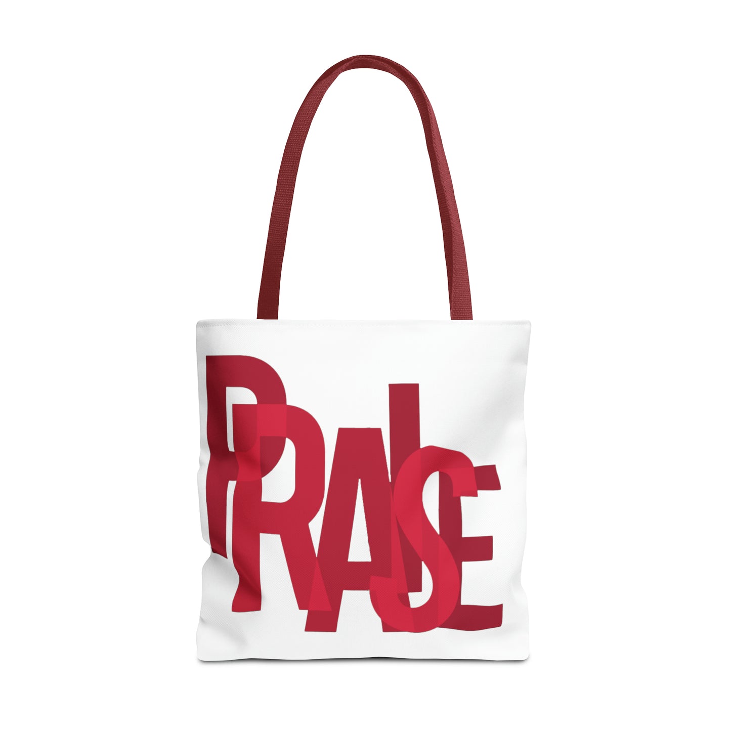 Collection B: “Garment of PRAISE” White & Red Tote Bag