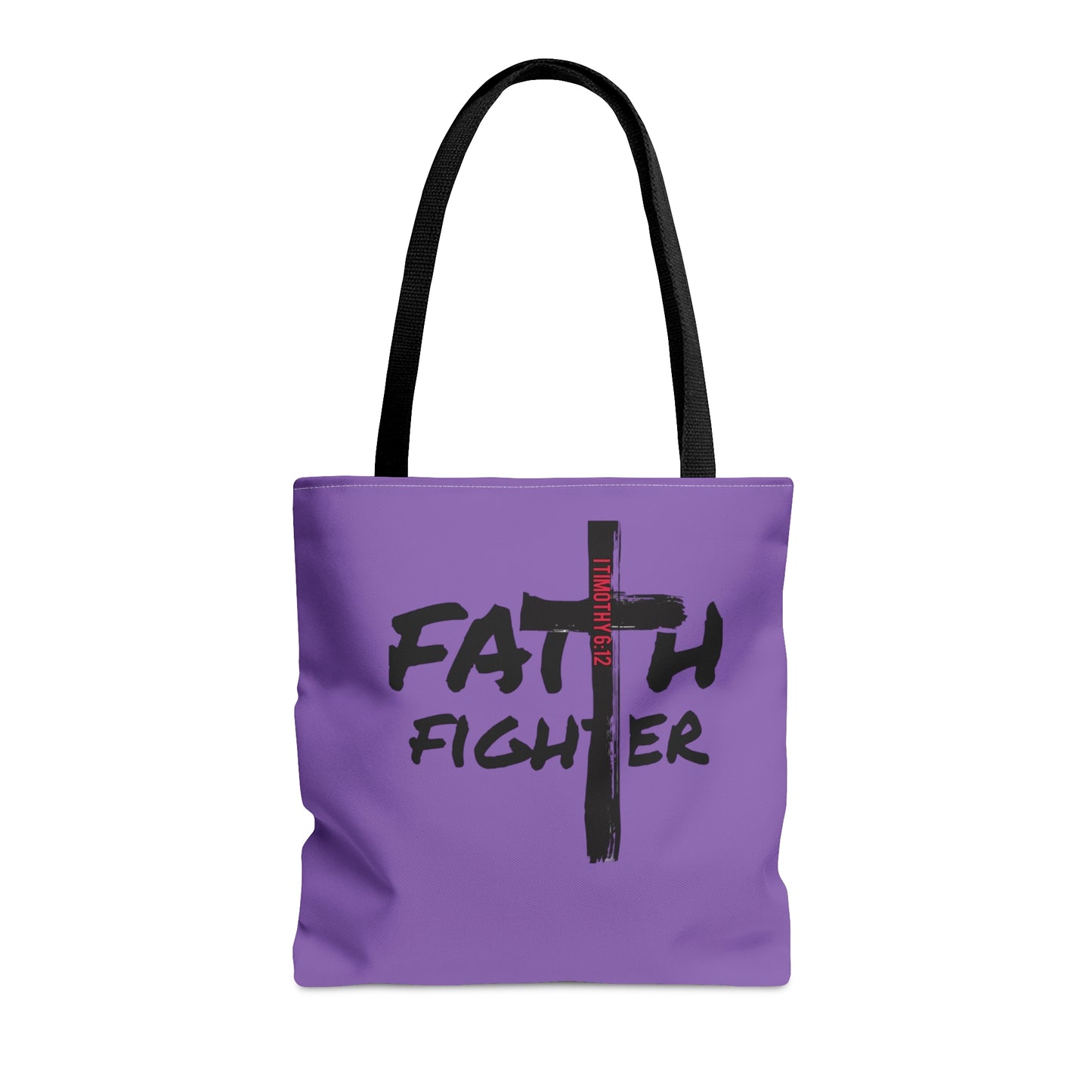 Collection A: “Faith Fighter” Purple Tote Bag