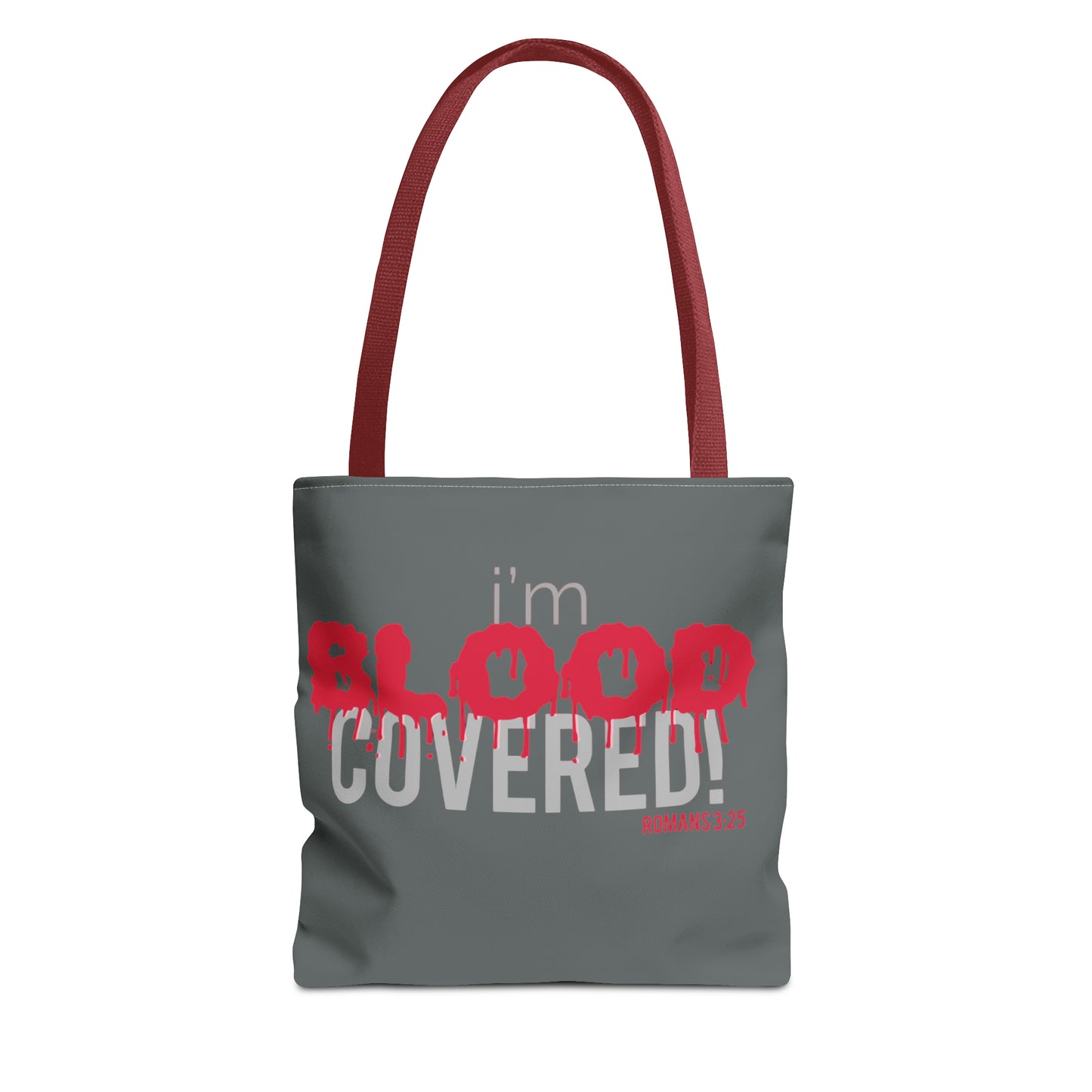 Collection B: “BLOOD Covered” Grey Tote Bag