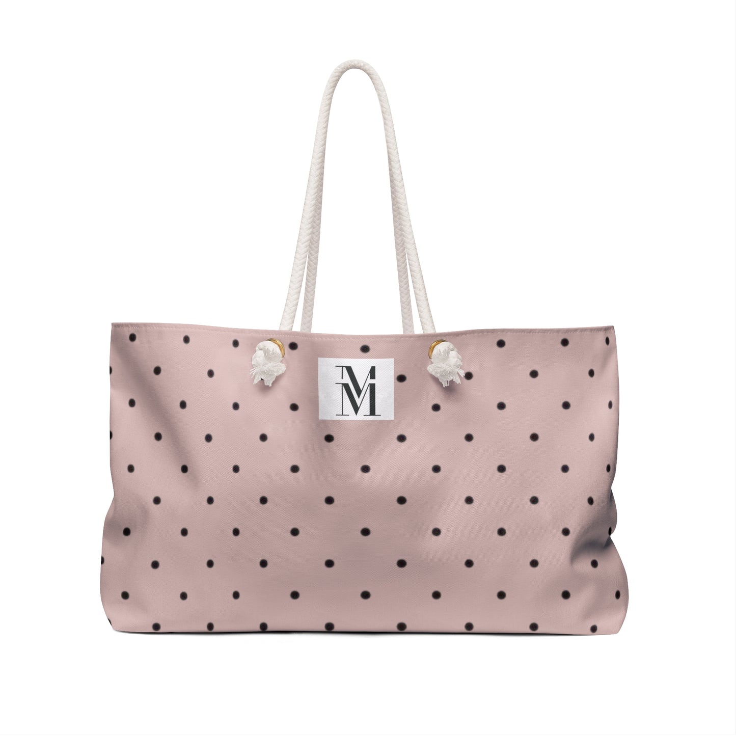 Mss Mia Pink Polka Dot Weekender Bag