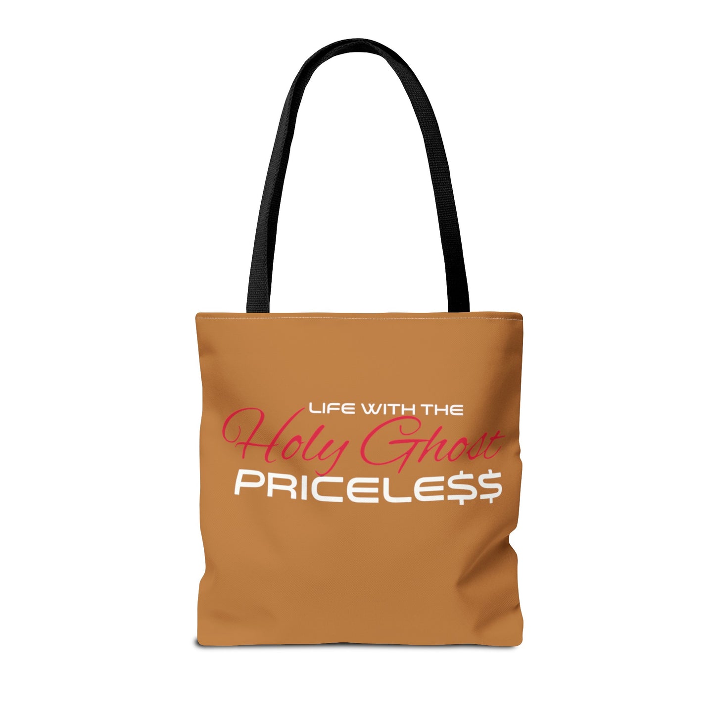 Collection A “Holy Ghost PRICELESS” Tan Tote Bag