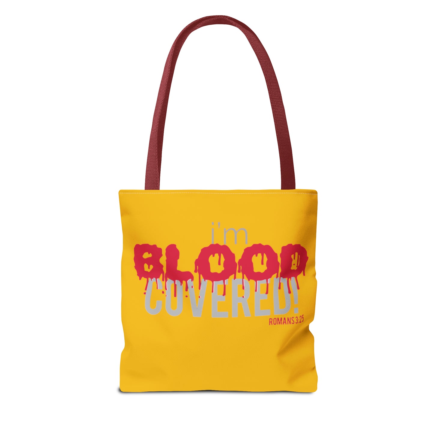 Collection B: “BLOOD Covered” Yellow Tote Bag