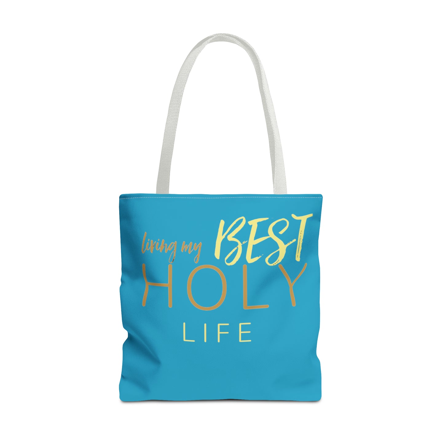 Collection A: “HOLYlife” Blue Tote Bag