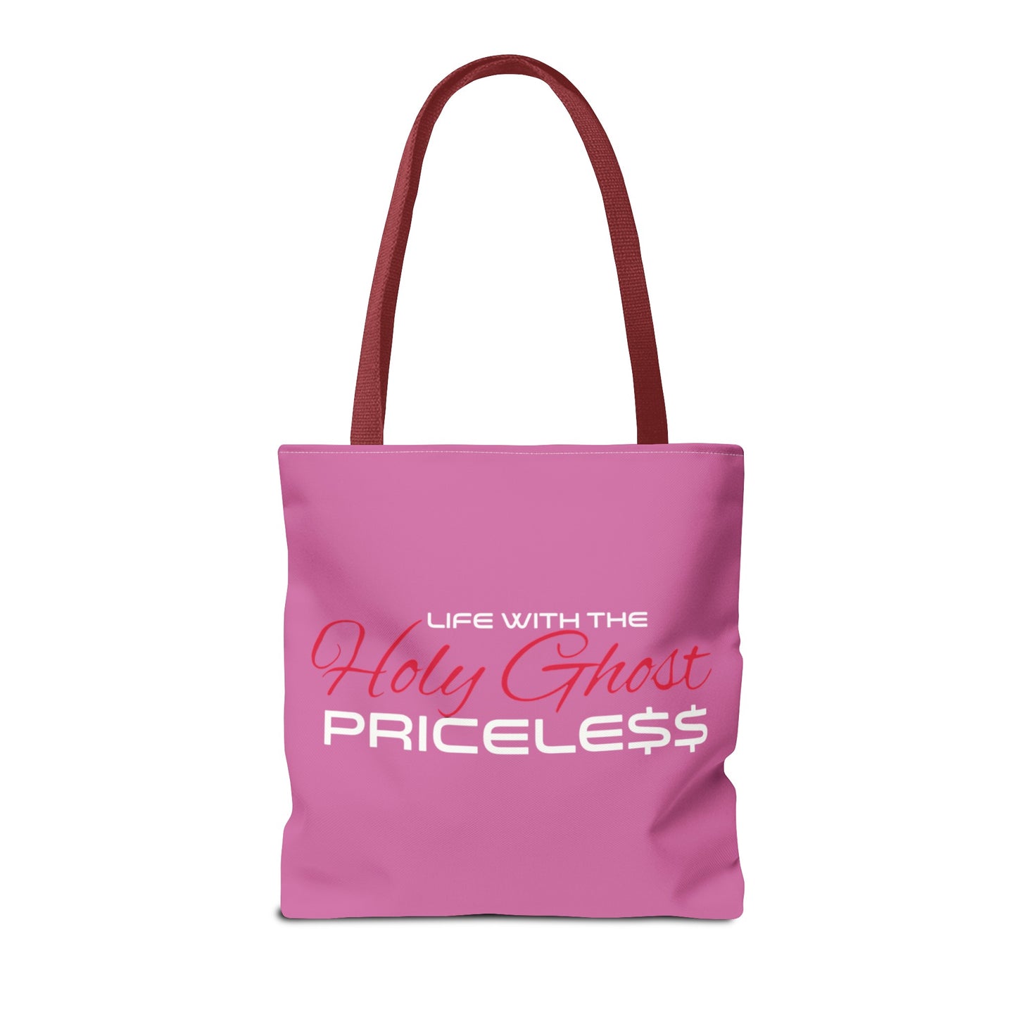 Collection A “Holy Ghost PRICELESS” Pink Tote Bag