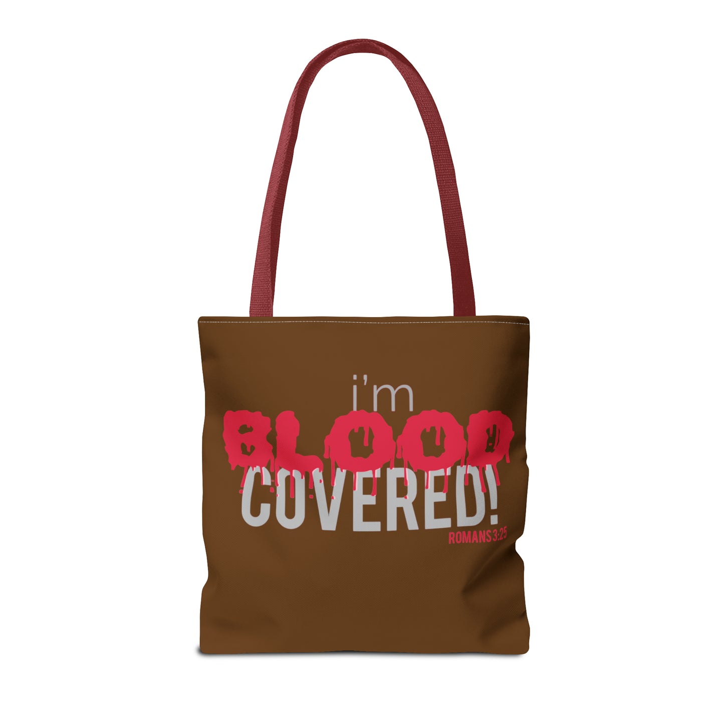 Collection B: “BLOOD Covered” Brown Tote Bag