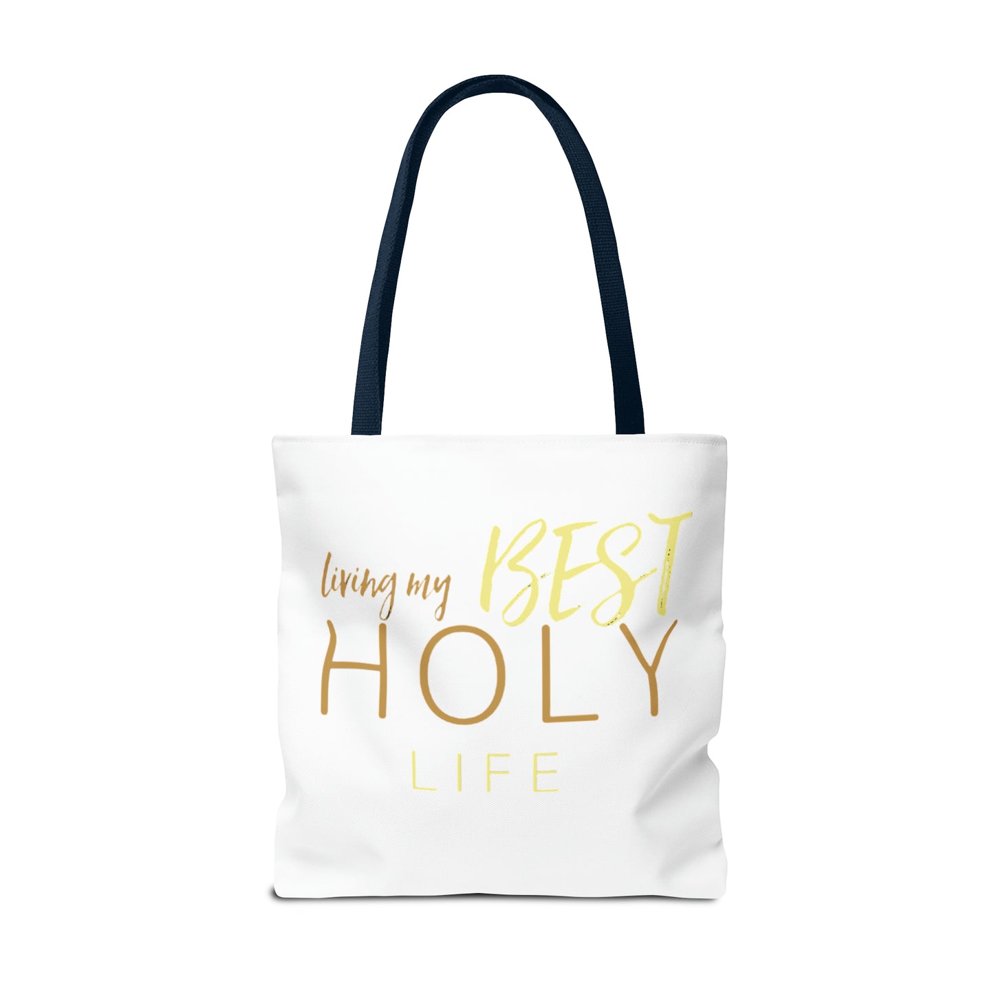 Collection A: “HOLYlife” White Tote Bag