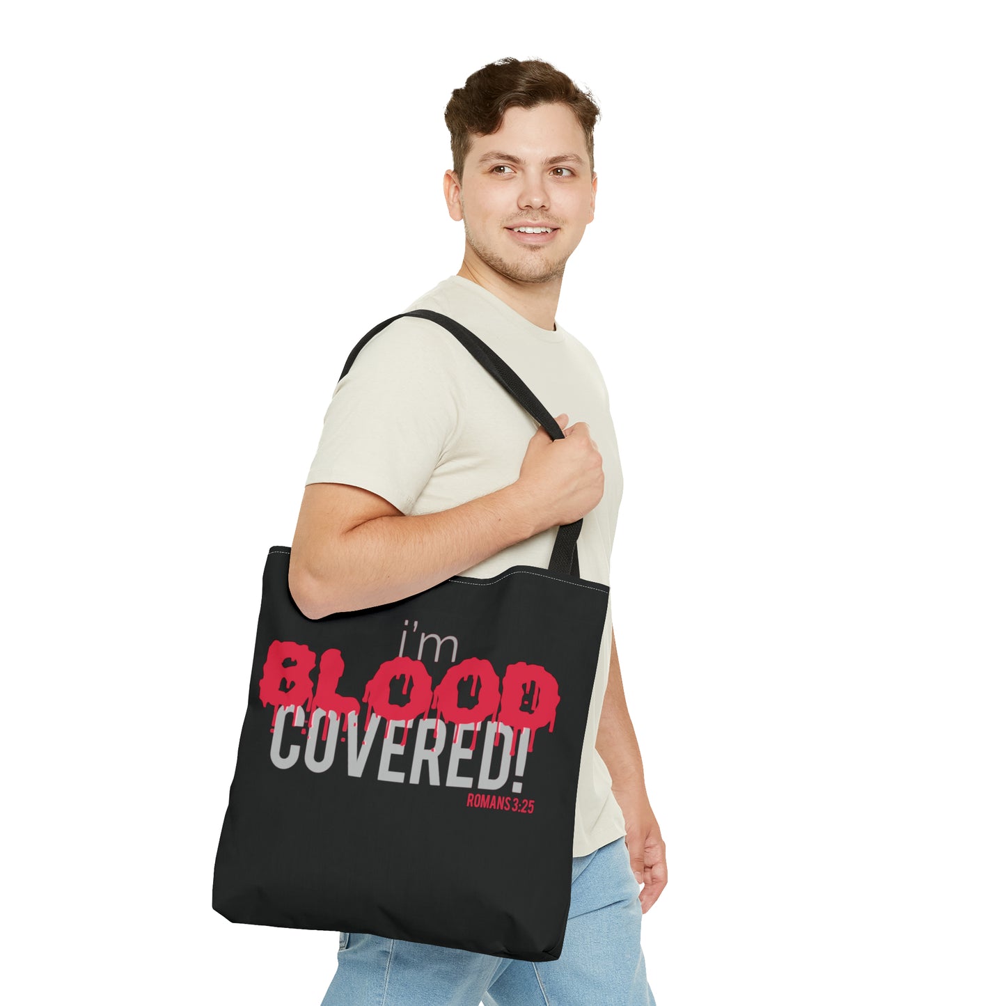 Collection B: “BLOOD Covered” Black Tote Bag