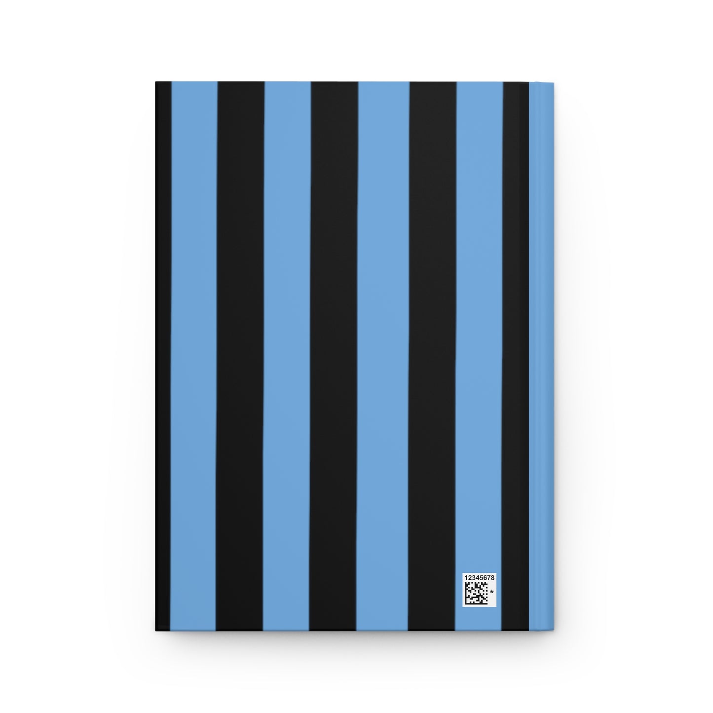 Mss Mia Light Blue Hardcover Stripe Journal Matte