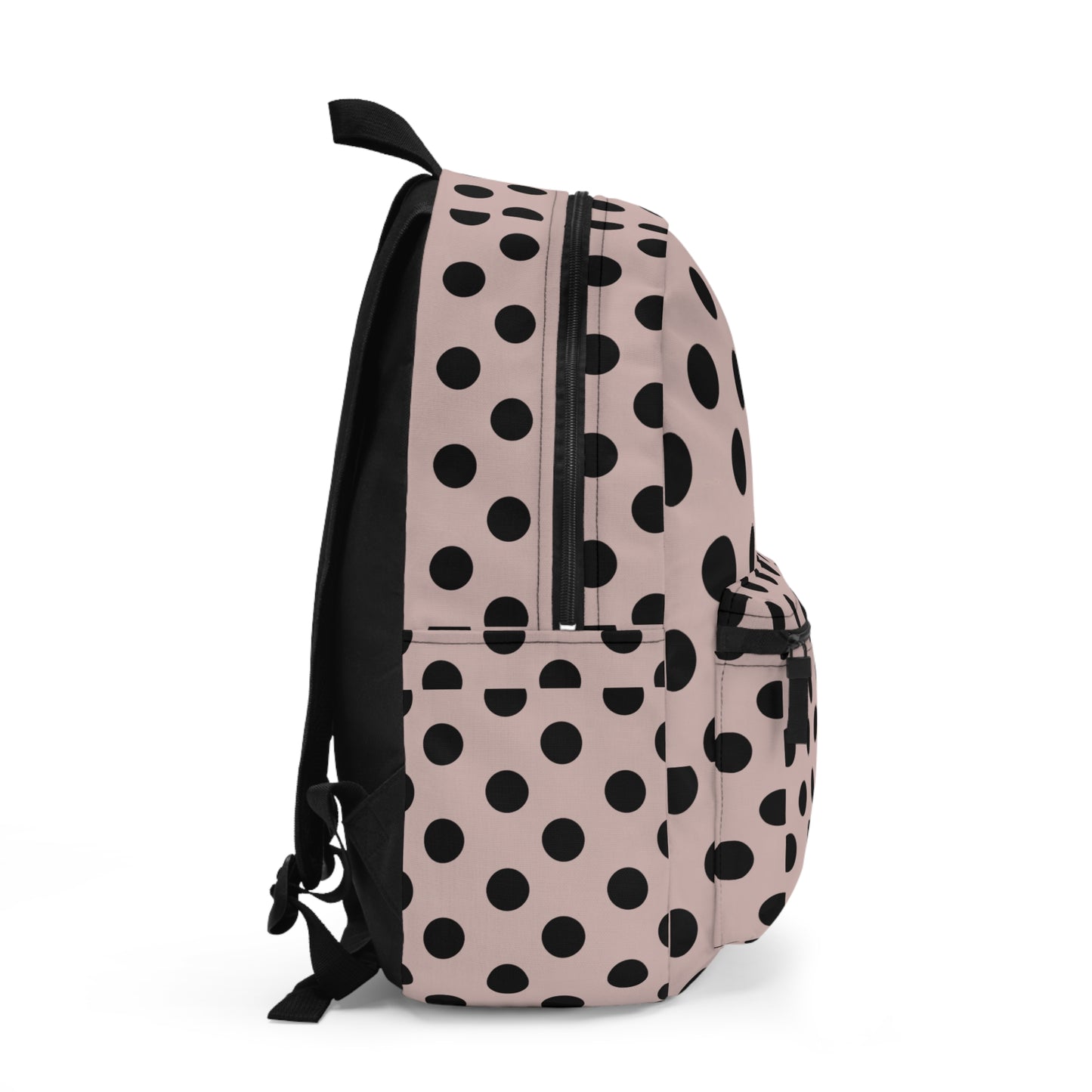 Mss Mia Pink W/Black Polka Backpack