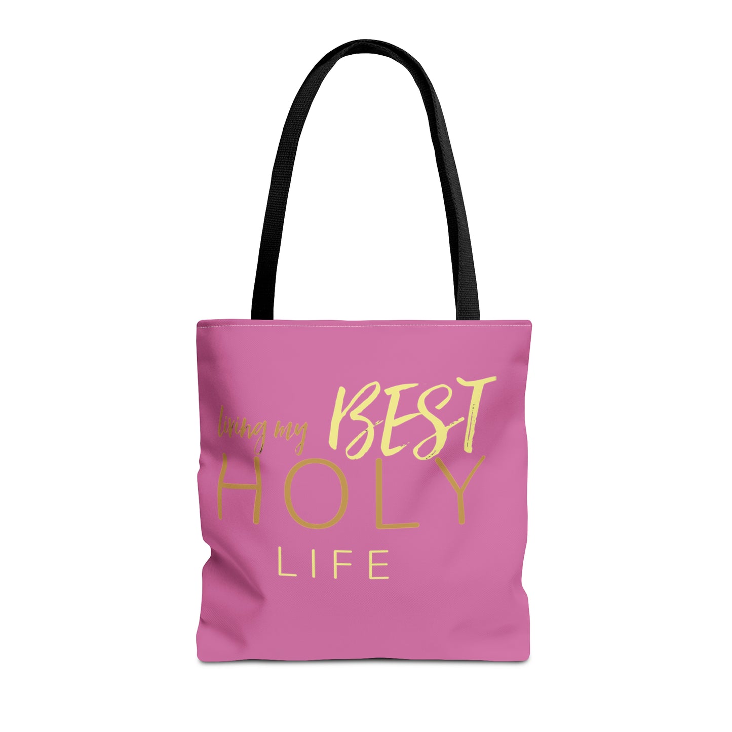 Collection A: “HOLYlife” Pink Tote Bag