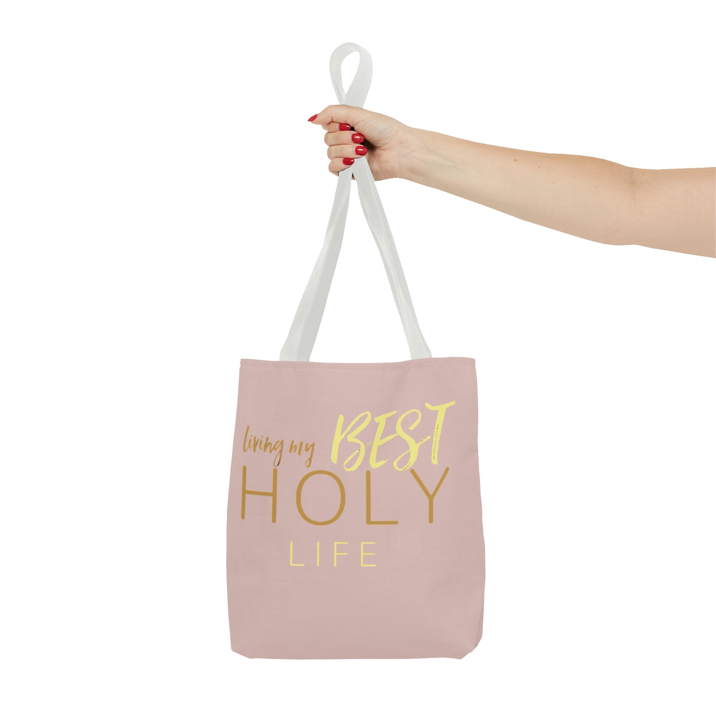 Collection A: “HOLYlife” MM Pink Tote Bag