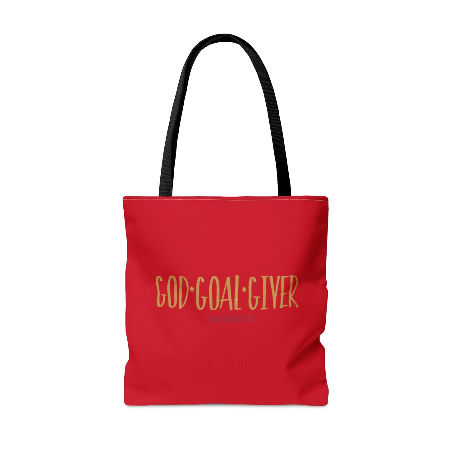 “Goal Giver” Dark Red Tote Bag