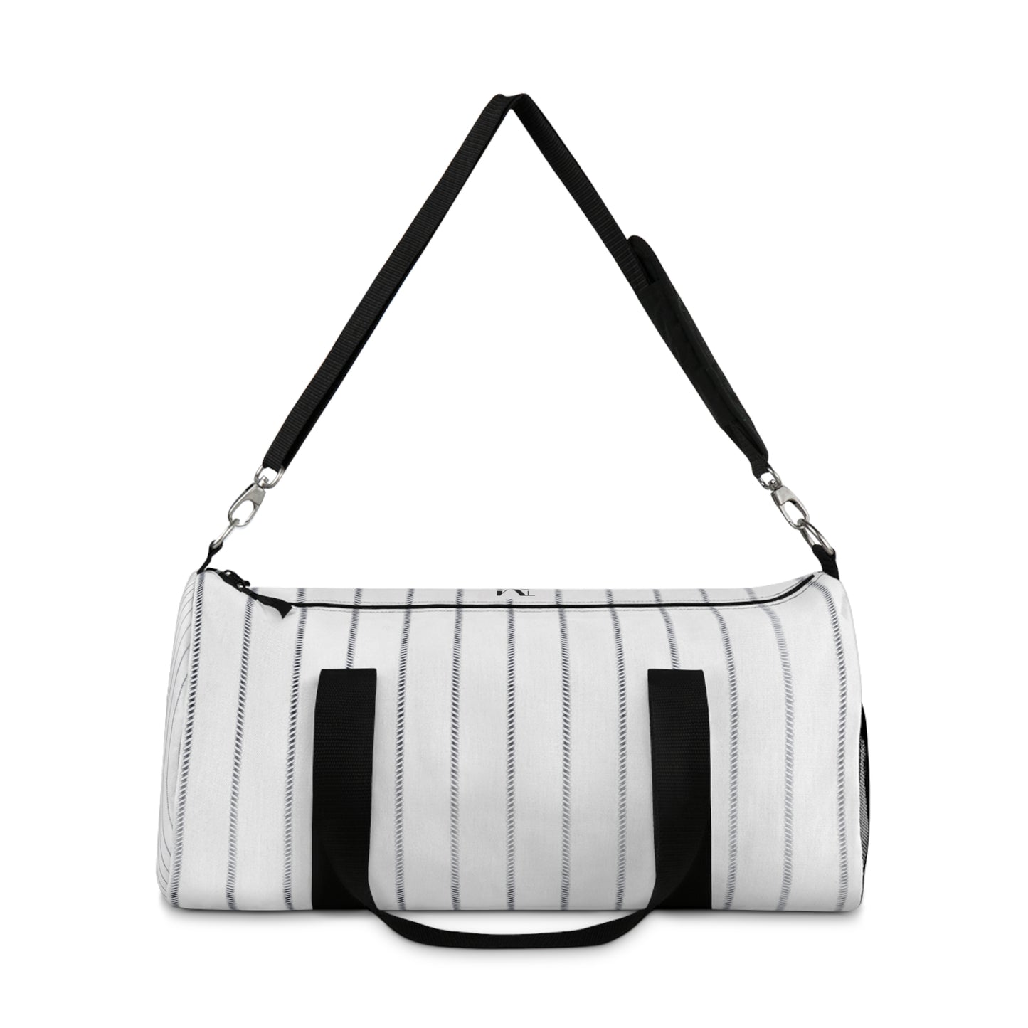 Mss Mia White W Stripes Duffel Bag
