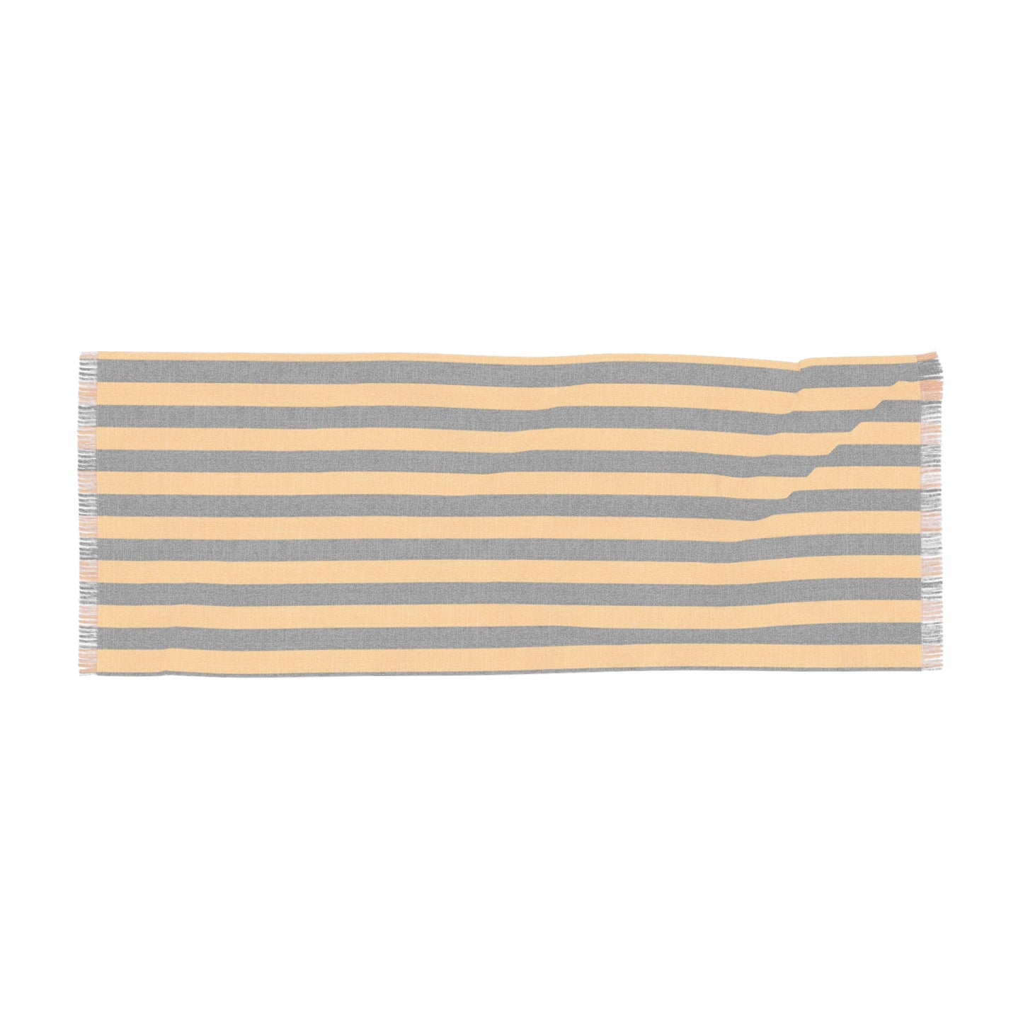 MssMia Yellow w/ Black Stripe Light Scarf