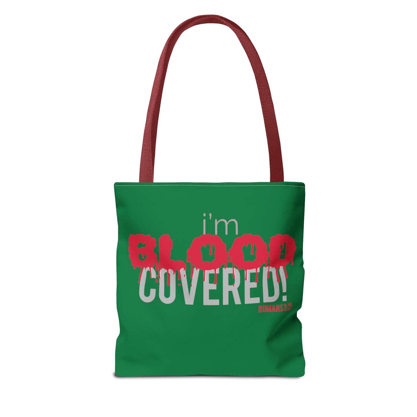 Collection B: “BLOOD Covered” Green Tote Bag