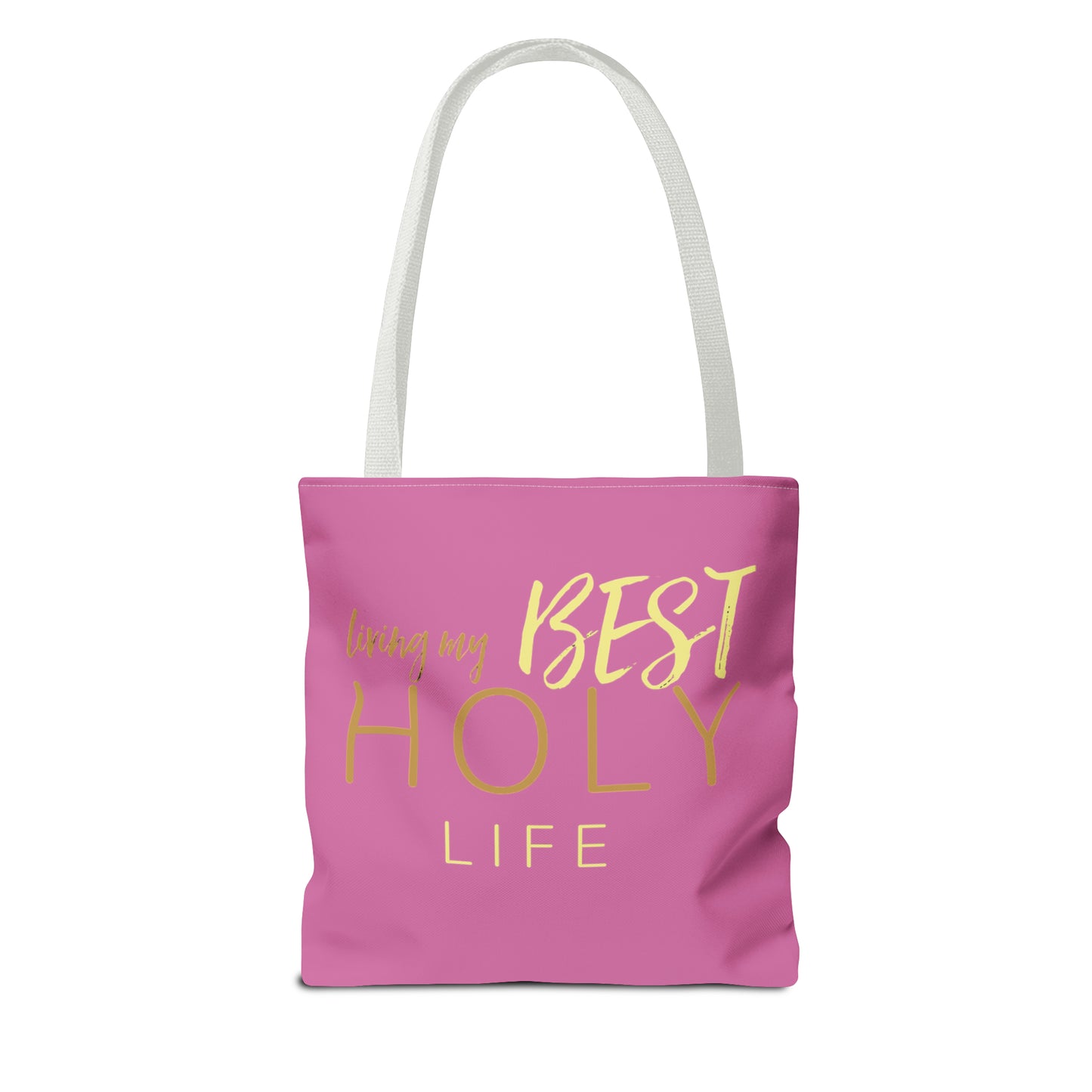 Collection A: “HOLYlife” Pink Tote Bag