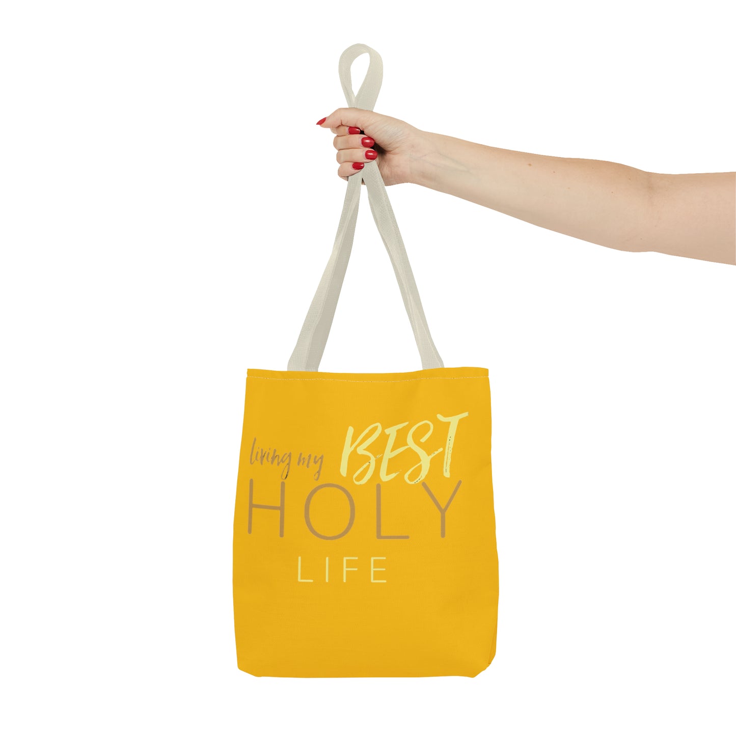 Collection A: “HOLYlife” Yellow Tote Bag