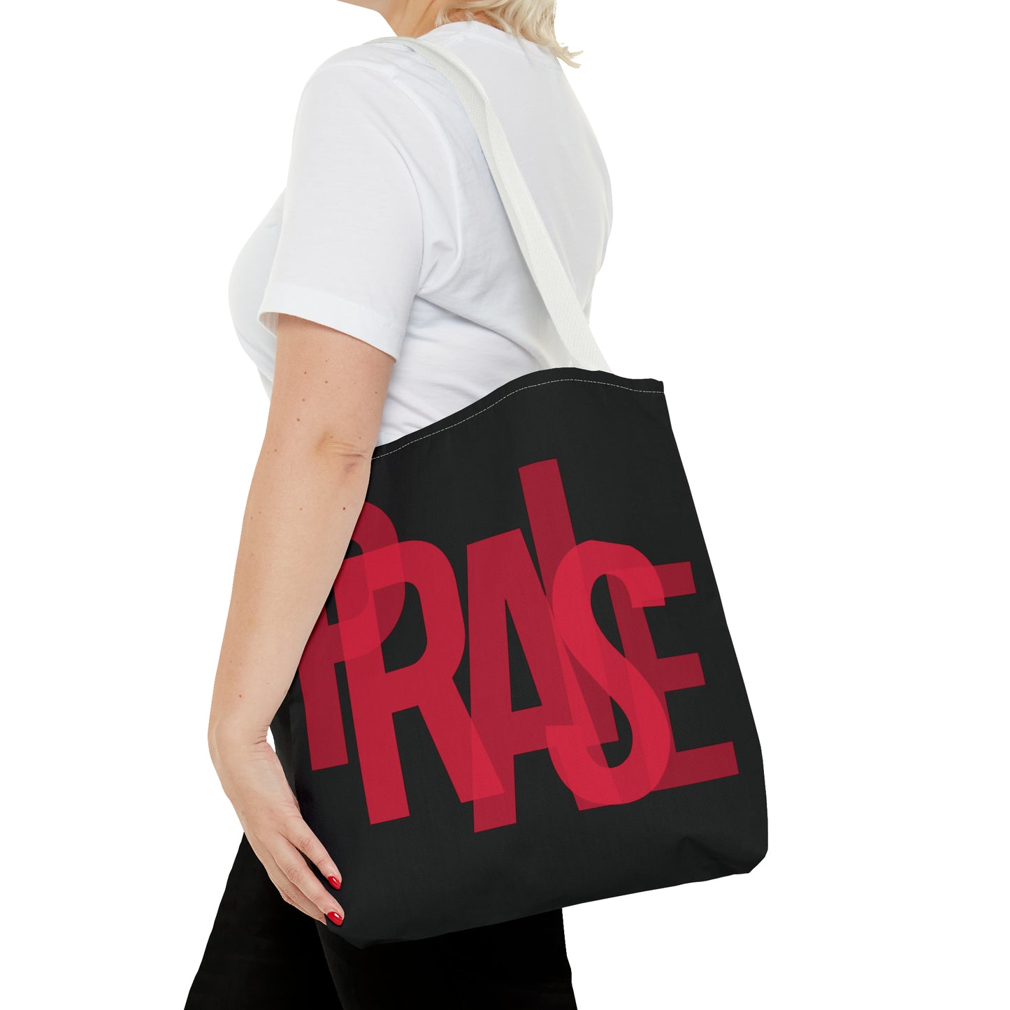 Collection B: “Garment of PRAISE” Black & Red Tote Bag