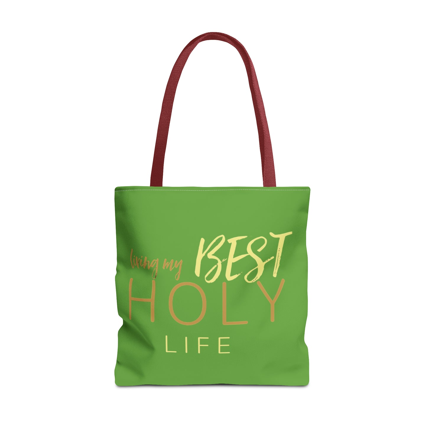 Collection A: “HOLYlife” Green Tote Bag