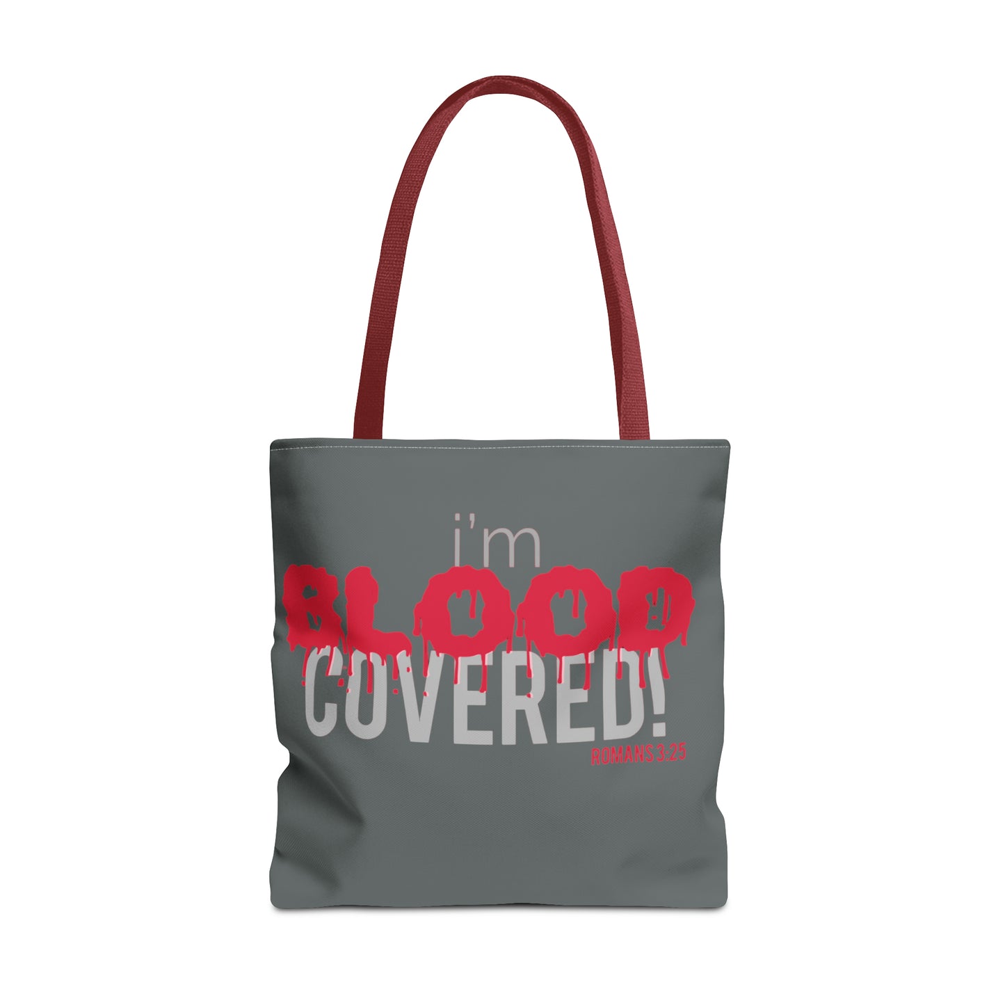 Collection B: “BLOOD Covered” Grey Tote Bag