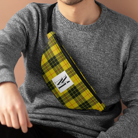 Mss Mia Yellow Plaid Fanny Pack