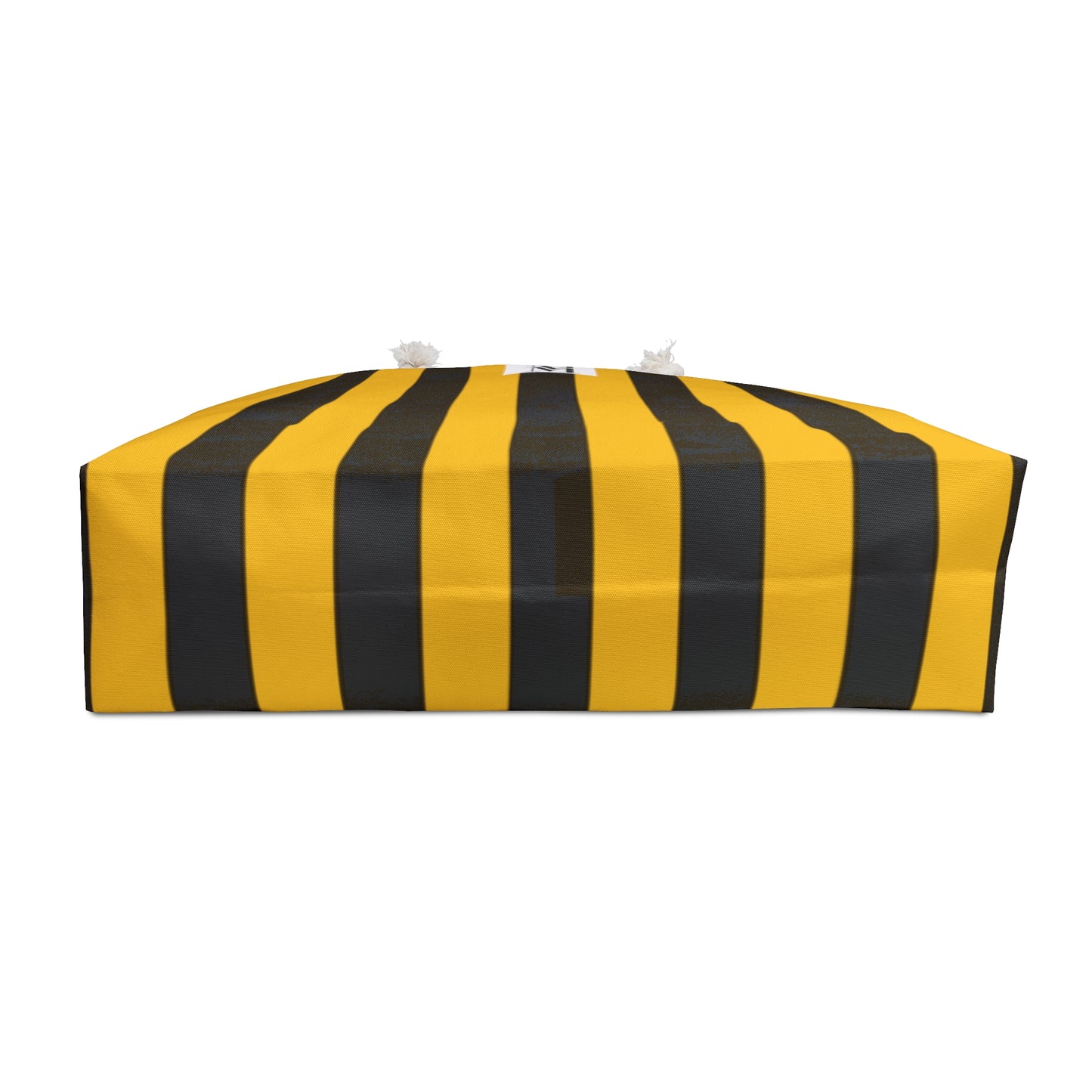 Mss Mia Yellow/ Black Stripe Weekender Bag