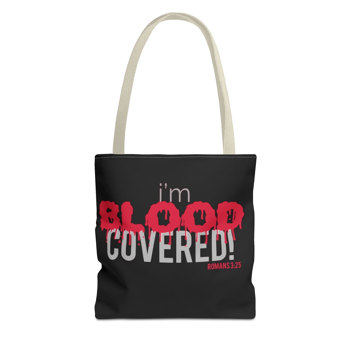 Collection B: “BLOOD Covered” Black Tote Bag