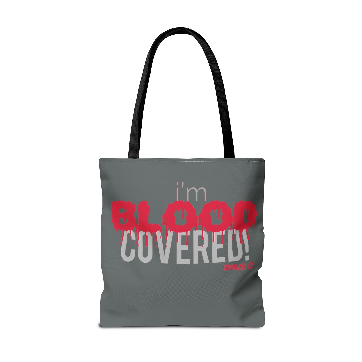 Collection B: “BLOOD Covered” Grey Tote Bag