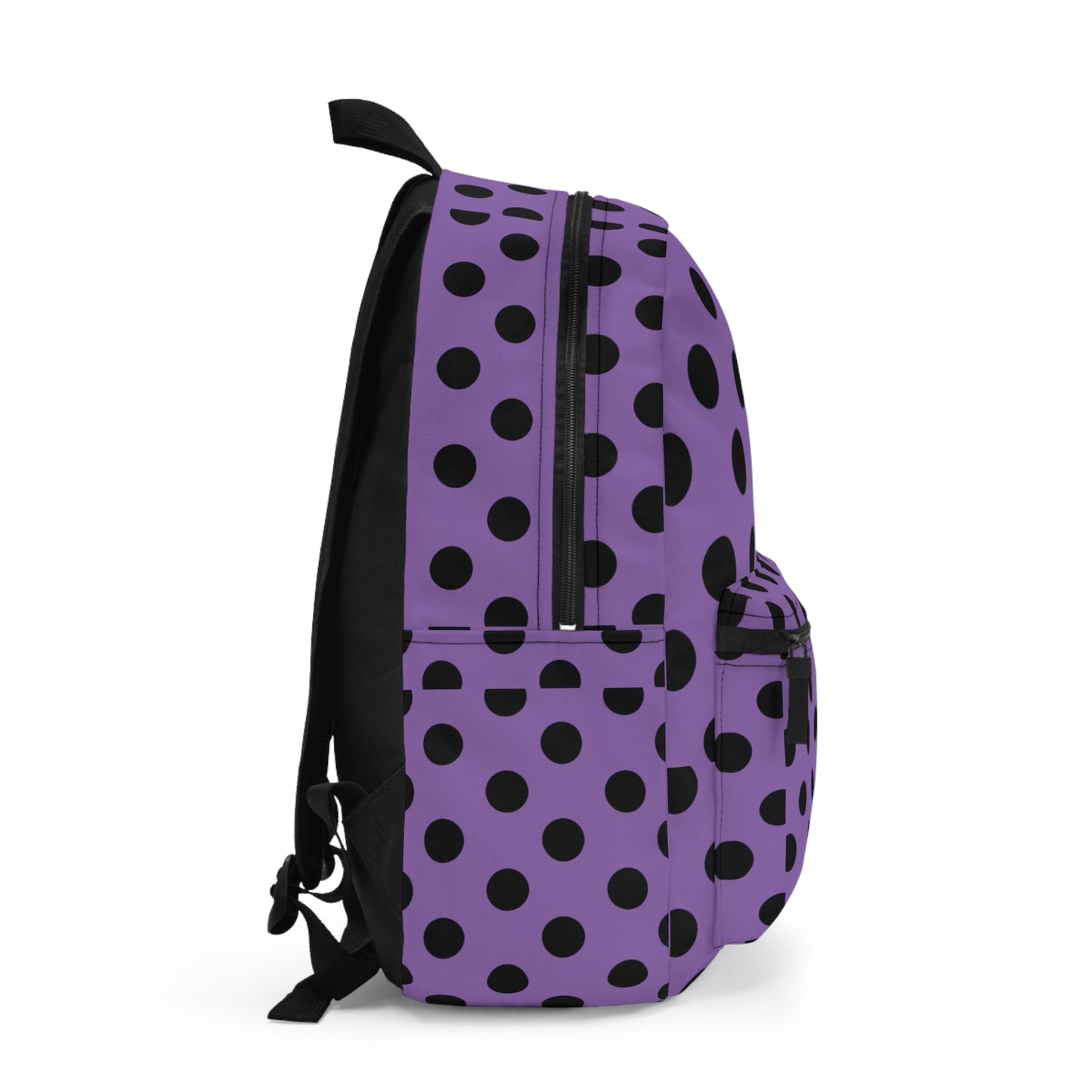Mss Mia Purple W/Black Polka Backpack