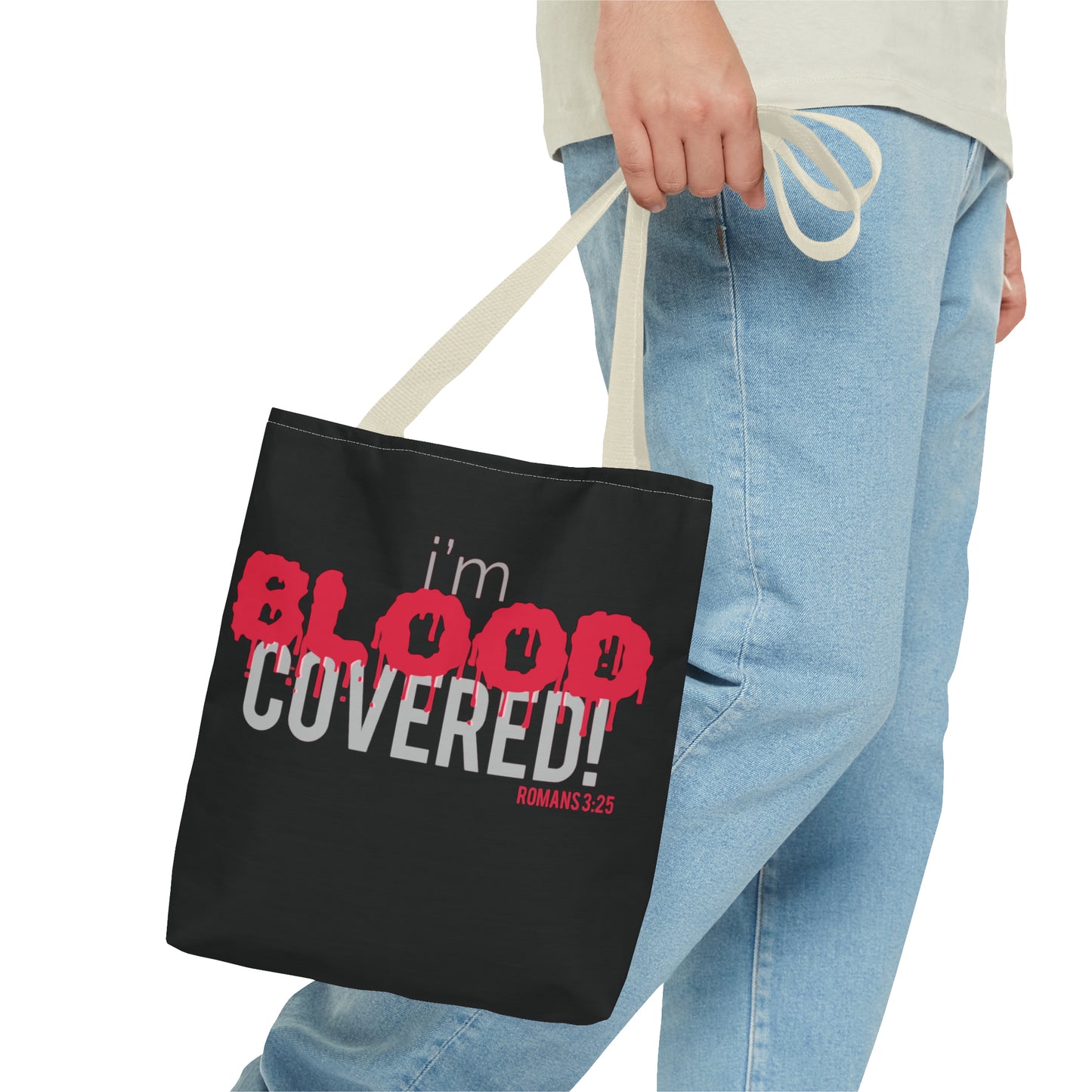 Collection B: “BLOOD Covered” Black Tote Bag