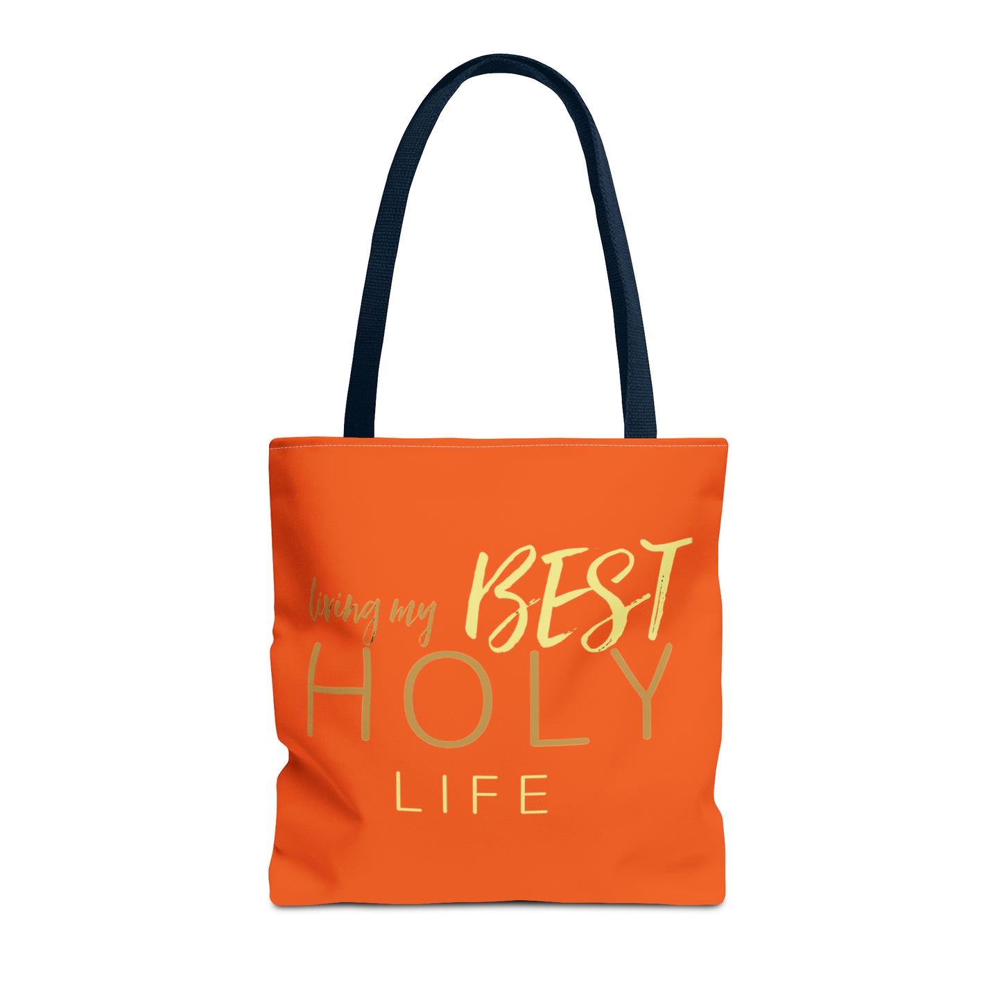 Collection A: “HOLYlife” Orange Tote Bag