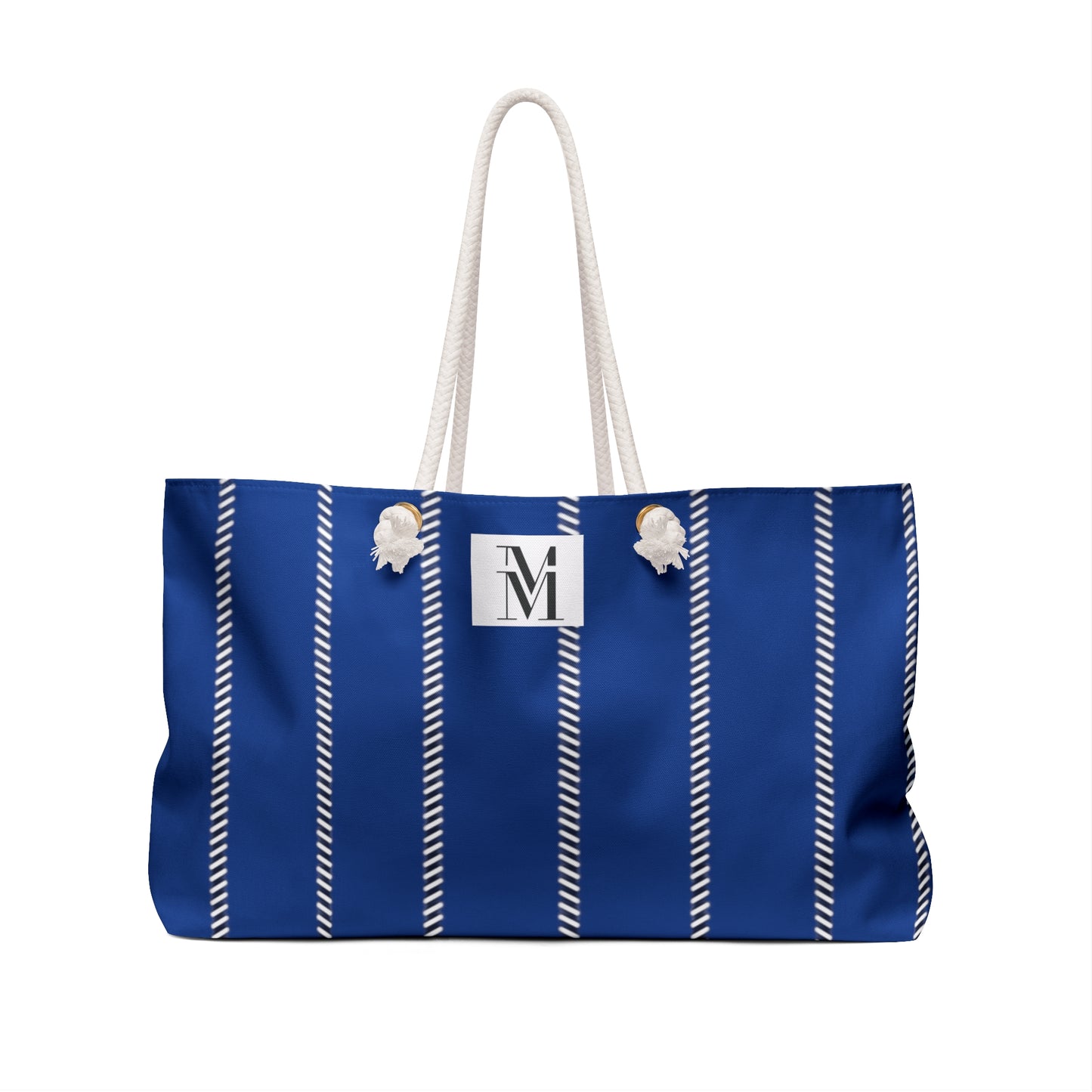 Mss Mia Dark Blue Pinstripe Weekender