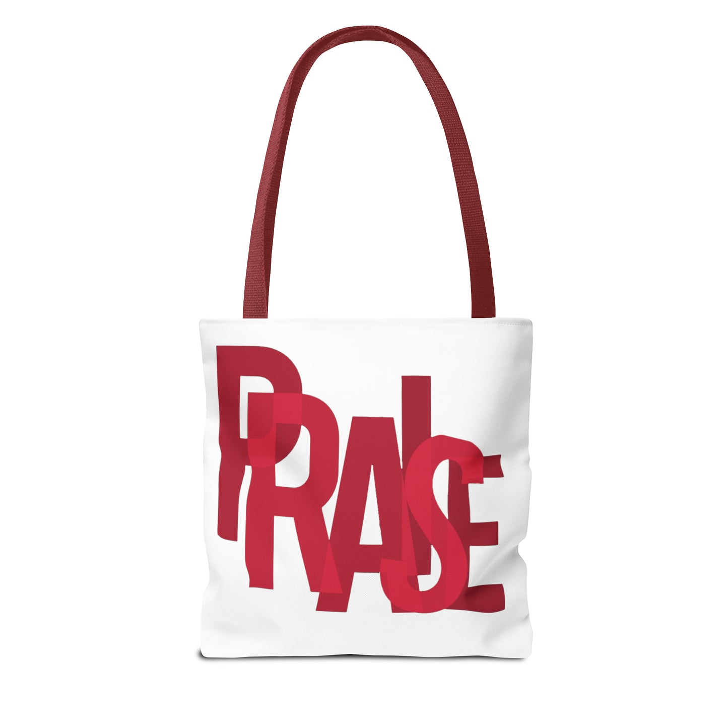 Collection B: “Garment of PRAISE” White & Red Tote Bag