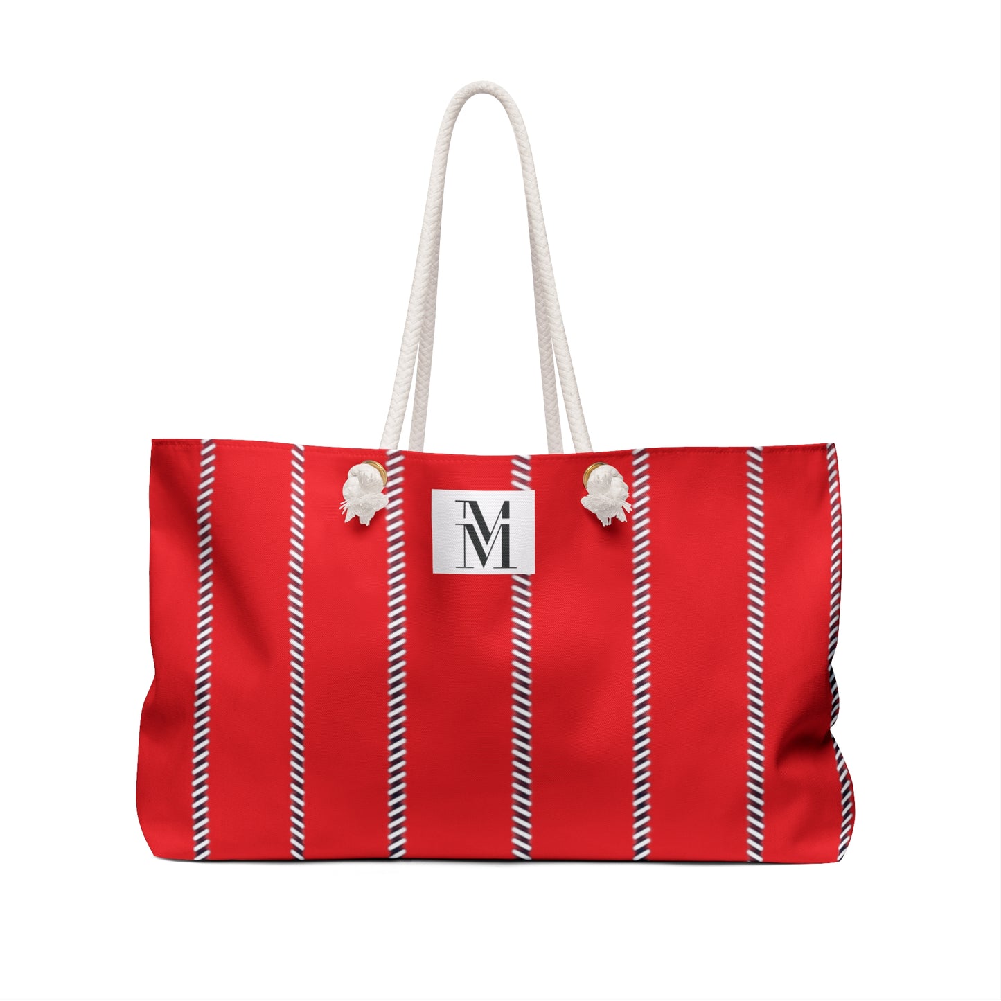 Mss Mia Red Pinstripe Weekender