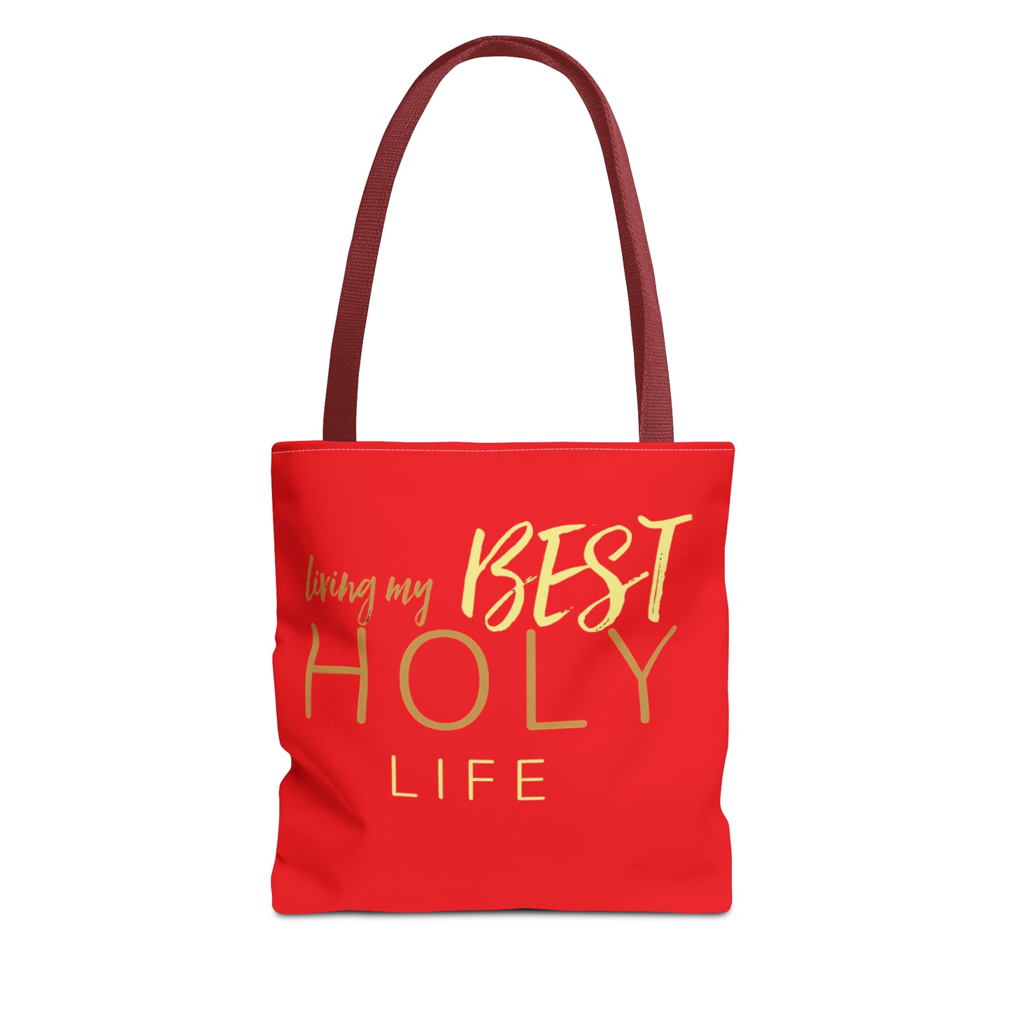 Collection A: “HOLYlife” Red Tote Bag