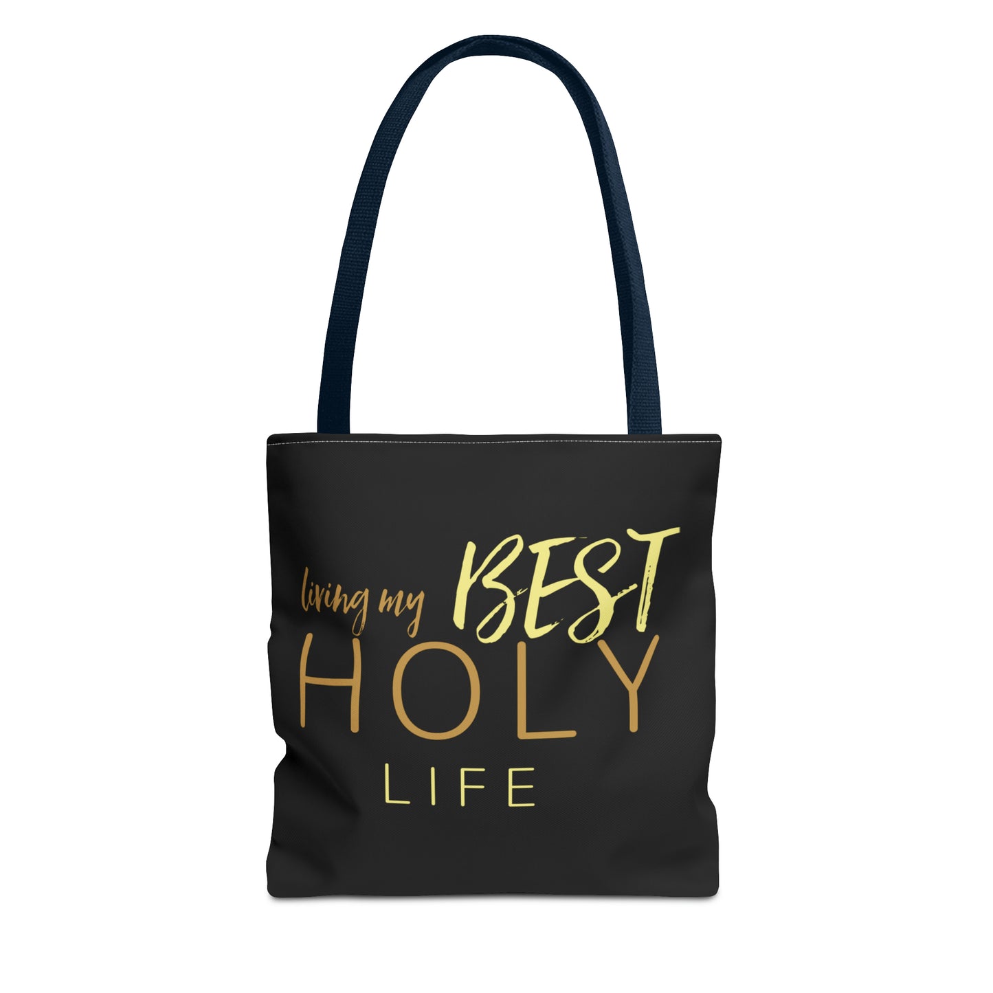 Collection A: “HOLYlife” Black Tote Bag