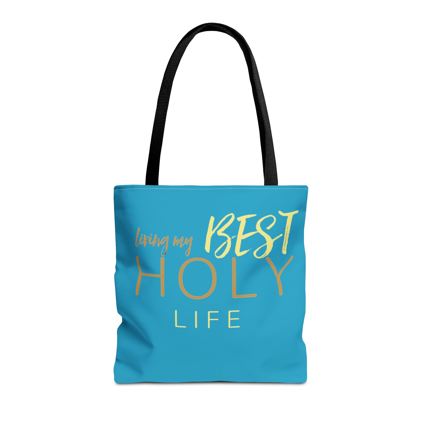 Collection A: “HOLYlife” Blue Tote Bag