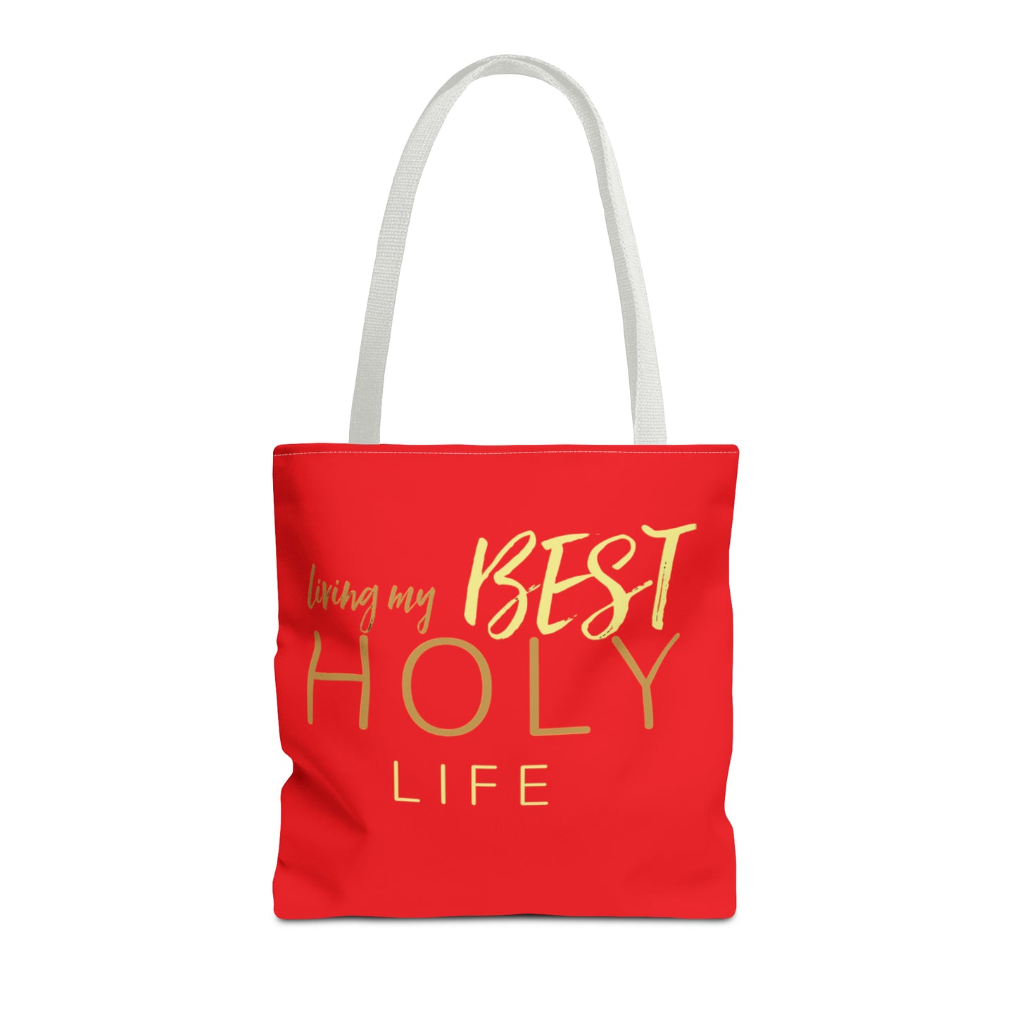 Collection A: “HOLYlife” Red Tote Bag