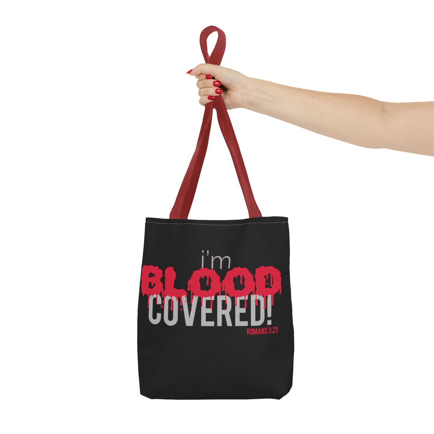 Collection B: “BLOOD Covered” Black Tote Bag