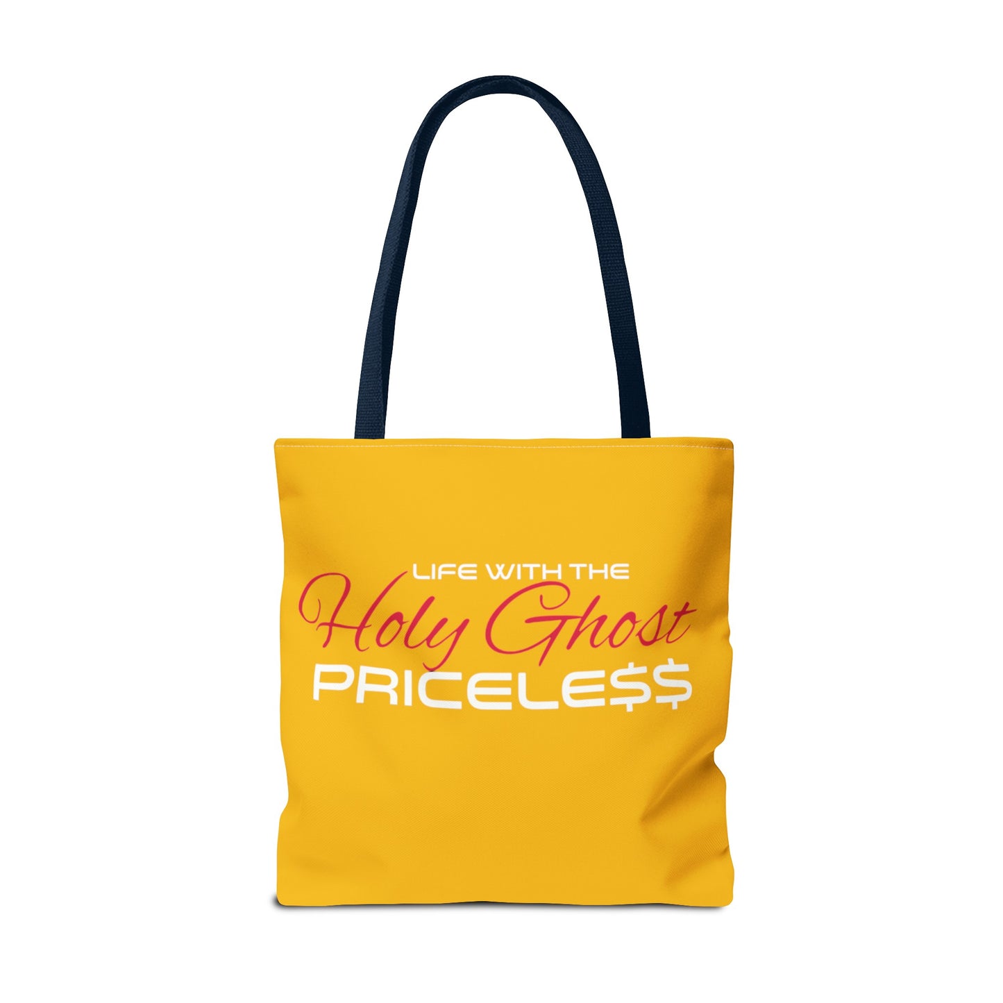 Collection A “Holy Ghost PRICELESS “ Yellow Tote Bag