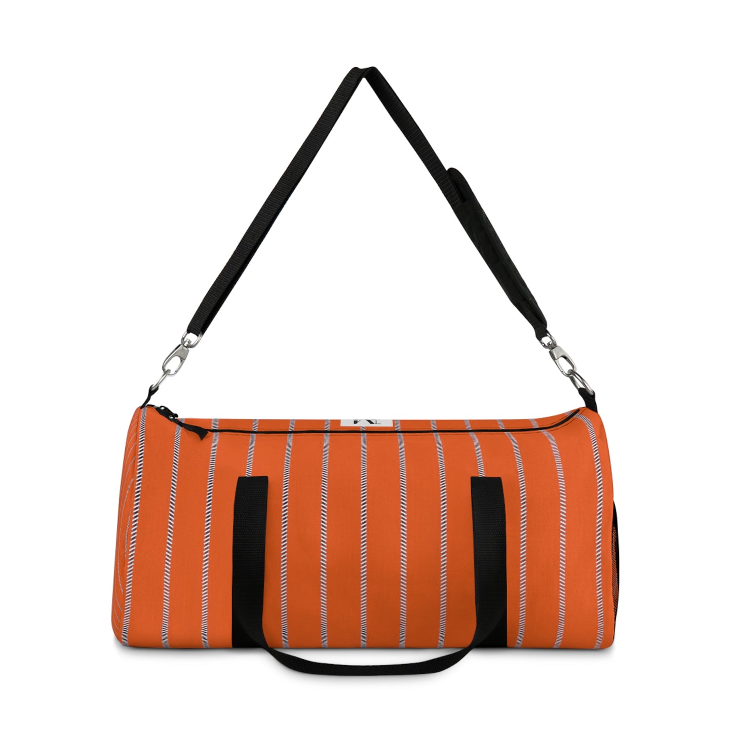 Mss Mia Orange  W Stripes Duffel Bag