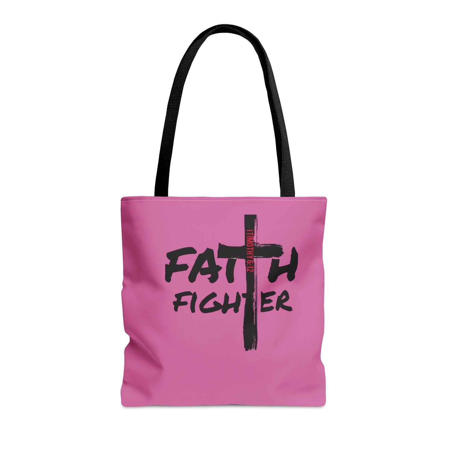 Collection A: “Faith Fighter” Pink Tote Bag