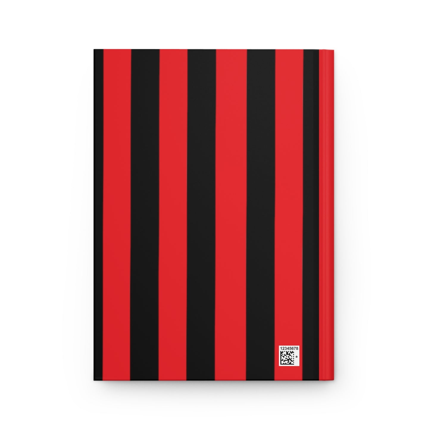 Mss Mia Red/ Black Hardcover Stripe Journal Matte