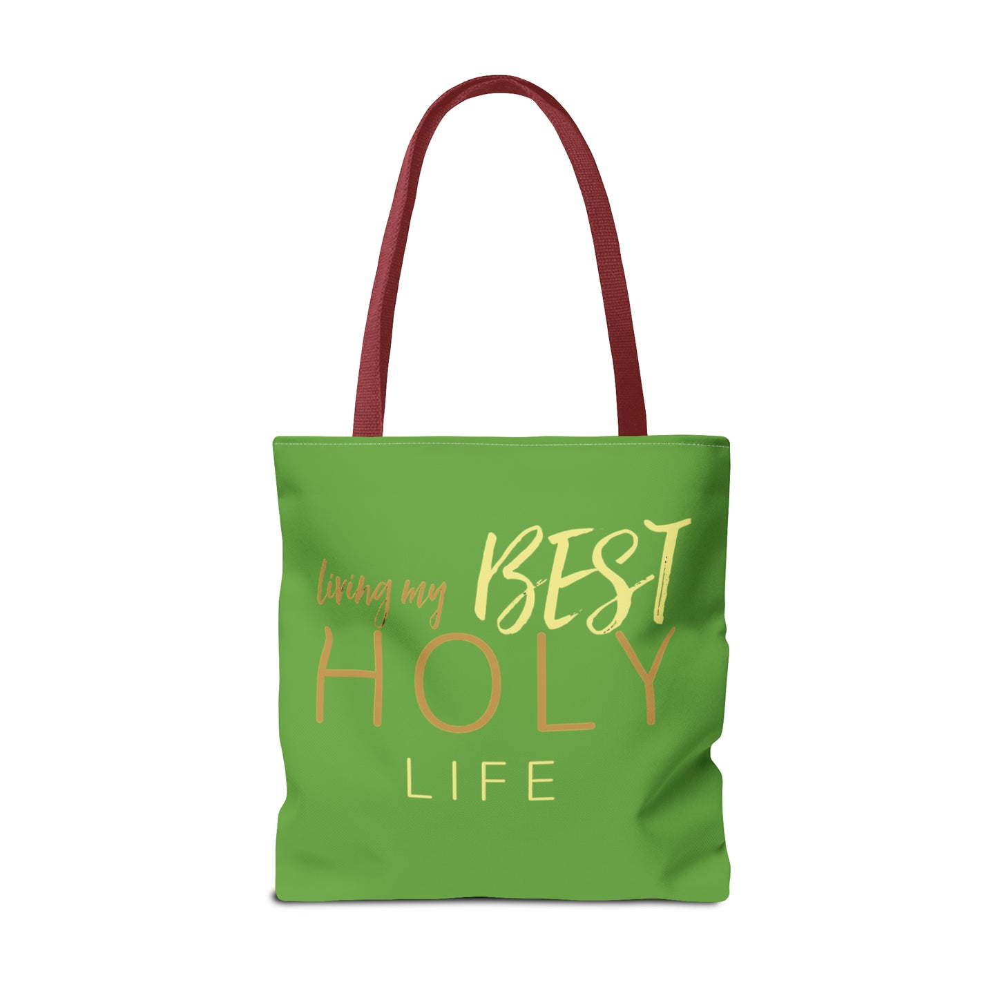 Collection A: “HOLYlife” Green Tote Bag