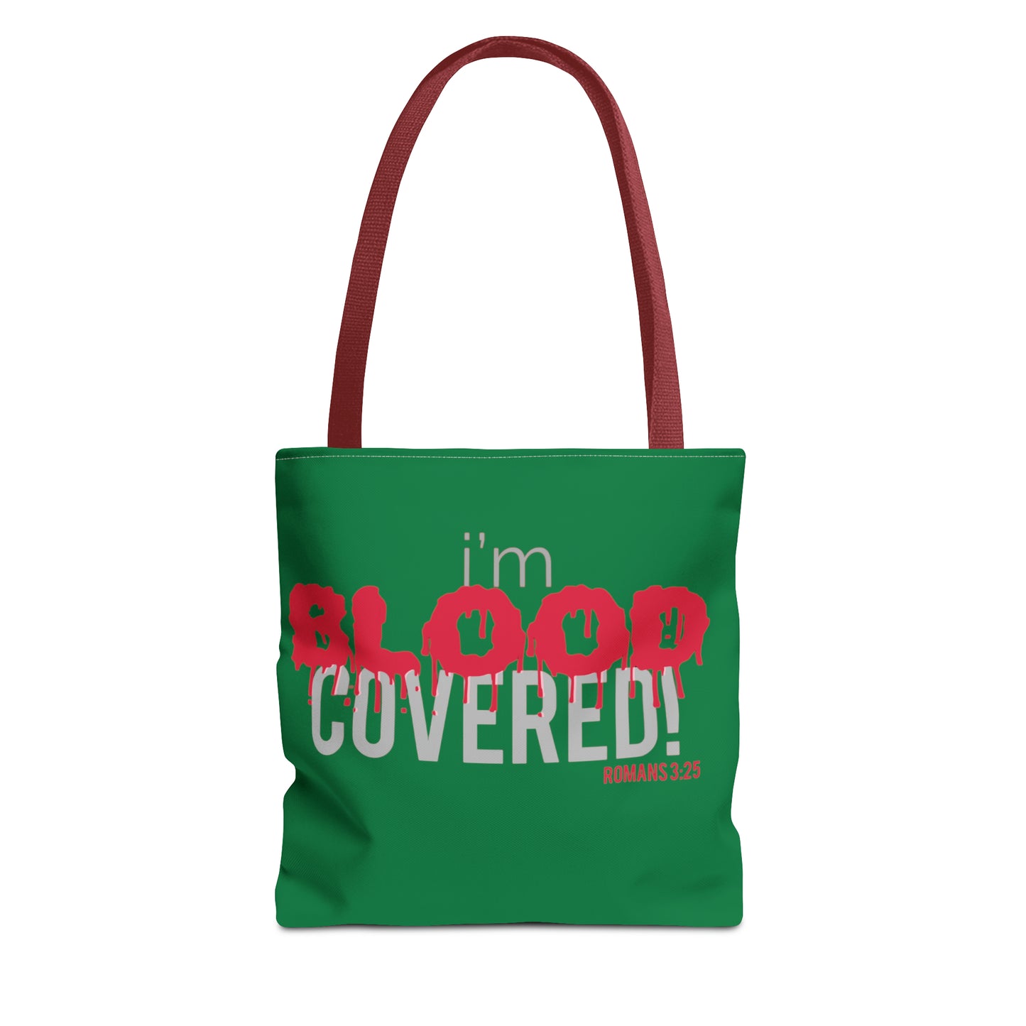 Collection B: “BLOOD Covered” Green Tote Bag