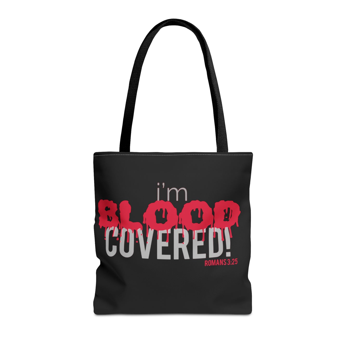 Collection B: “BLOOD Covered” Black Tote Bag