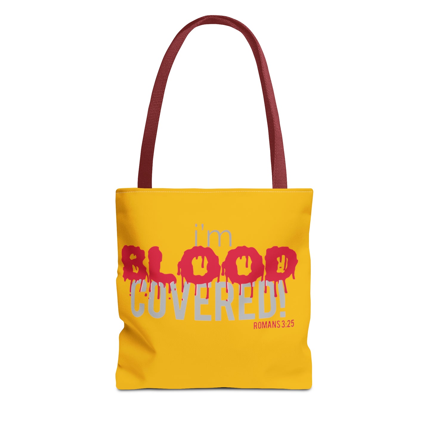 Collection B: “BLOOD Covered” Yellow Tote Bag