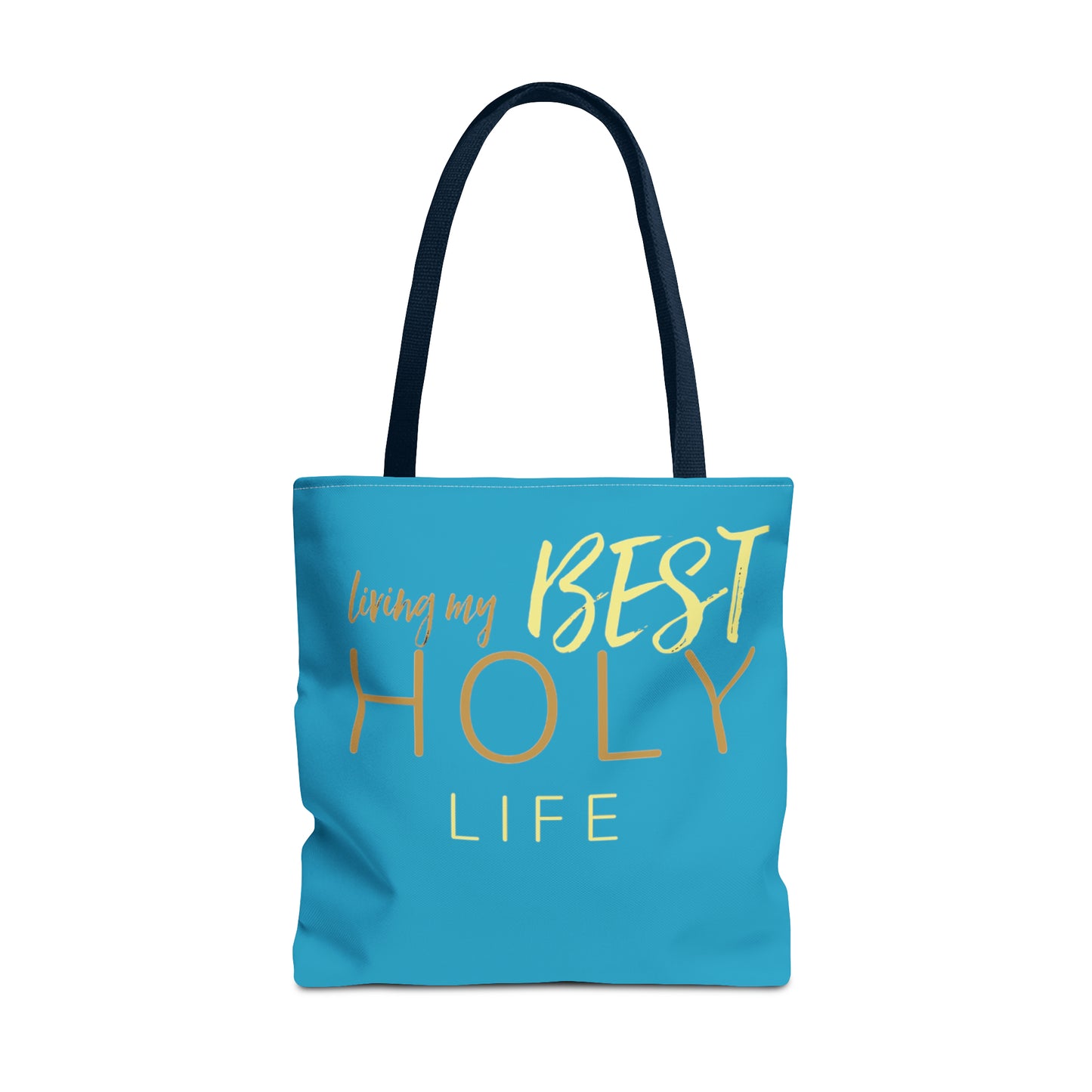 Collection A: “HOLYlife” Blue Tote Bag