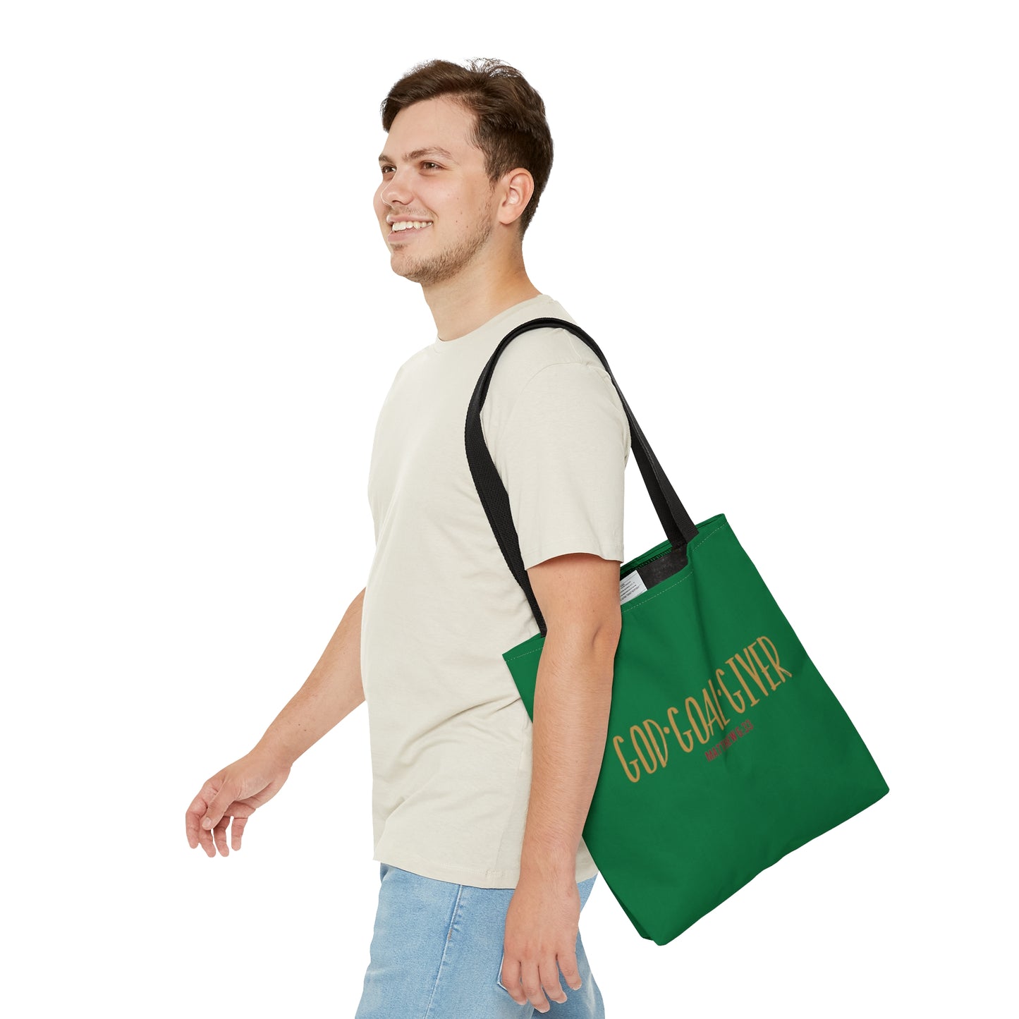 “Goal Giver” Dark Green Tote Bag